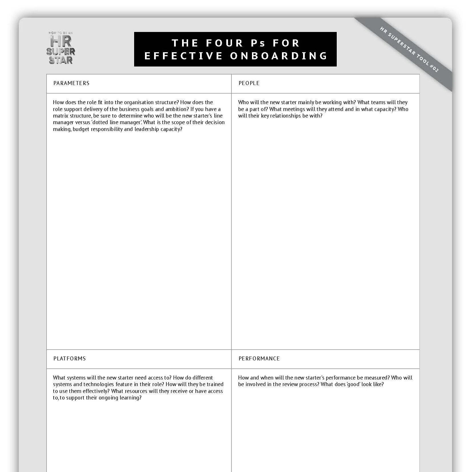 The Four Ps For Effective Onboarding
