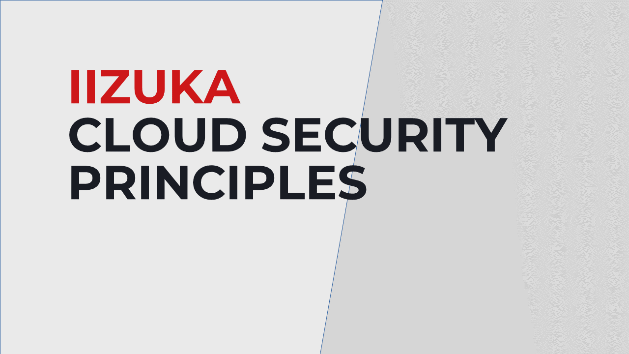 Cloud security principles