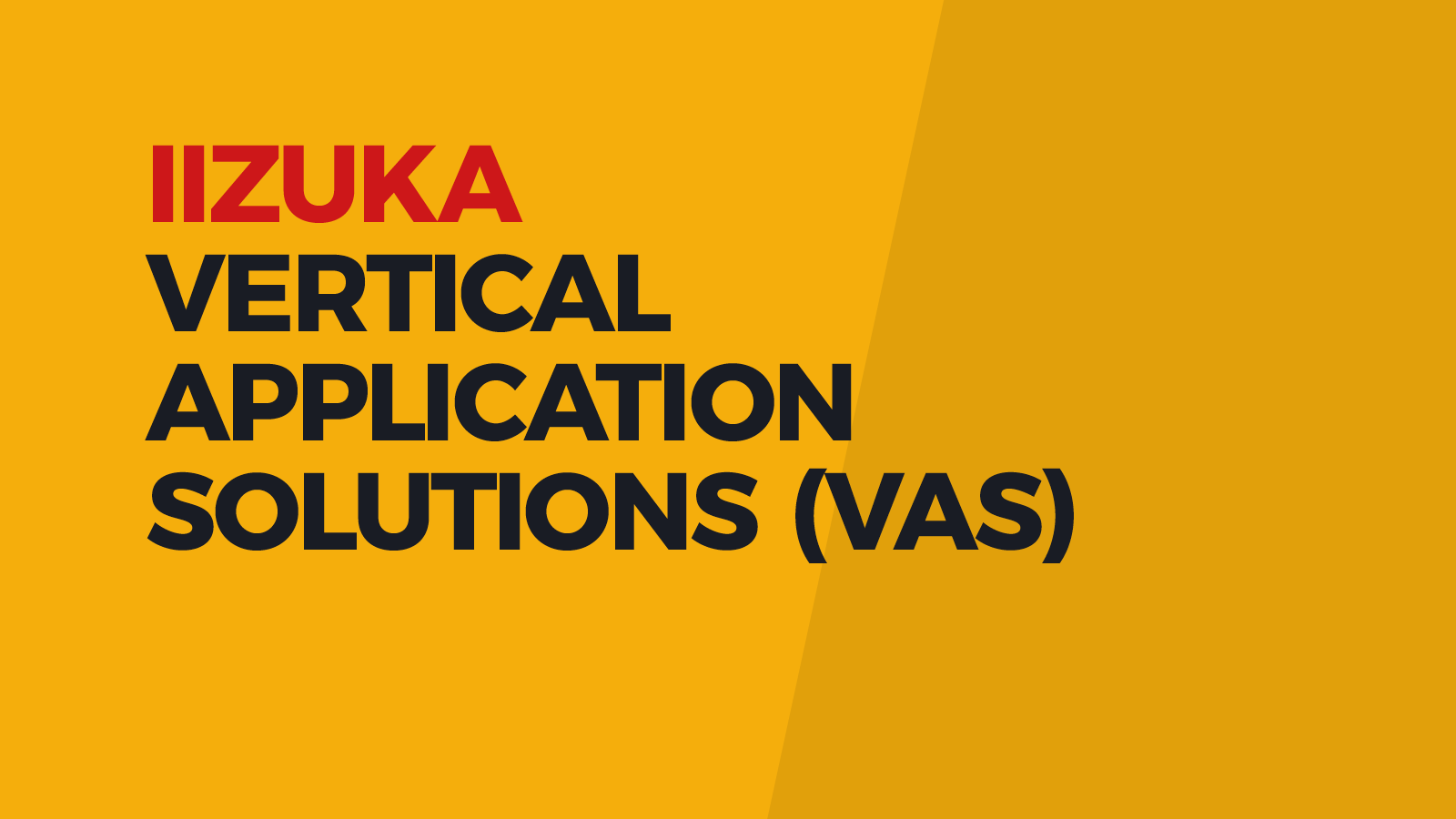 VERTICAL APPLICATION SOLUTIONS (VAS)