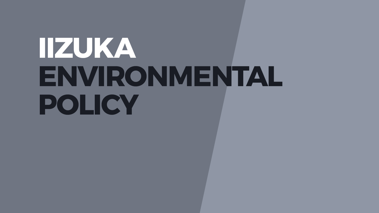 Environmental Policy 