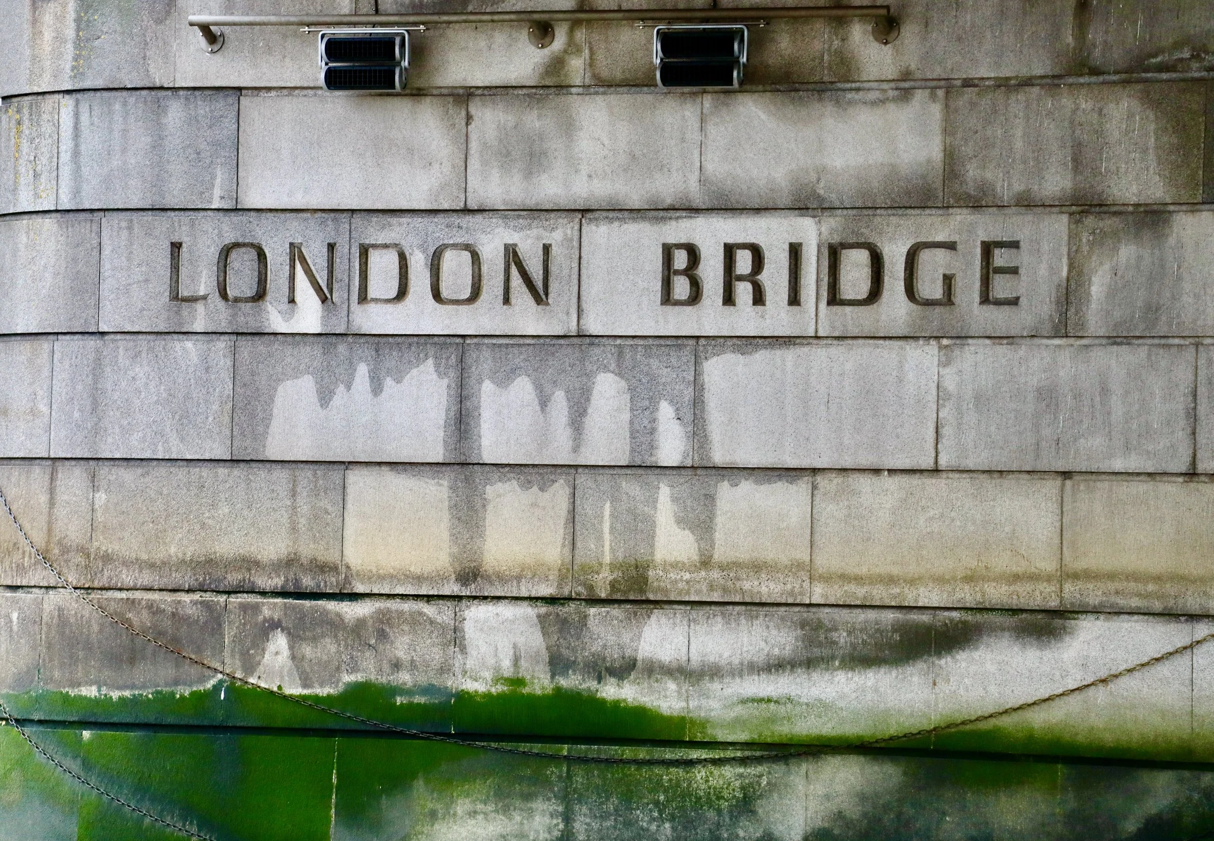 a view while boating underneath the London Bridge - of course!