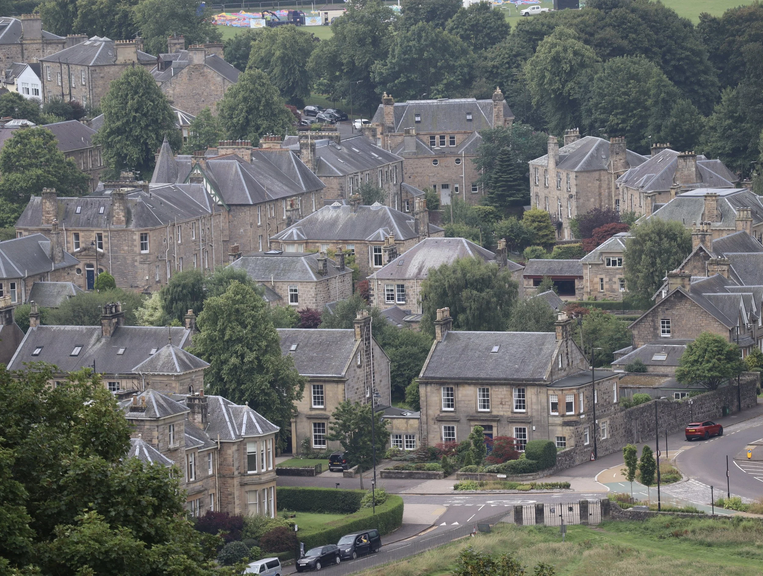 Okay. This is towards the top of my best memories ever. I stood at a stone wall that circled a Scottish castle. If I did not personally witness this site, I would have been certain it was a toy town or painting. How on earth could something so sweet 