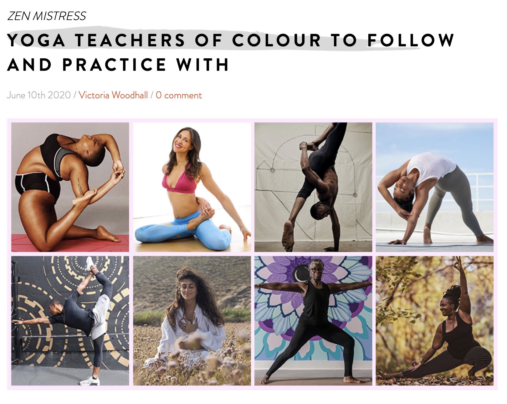 Yoga teachers of colour to follow and practice with