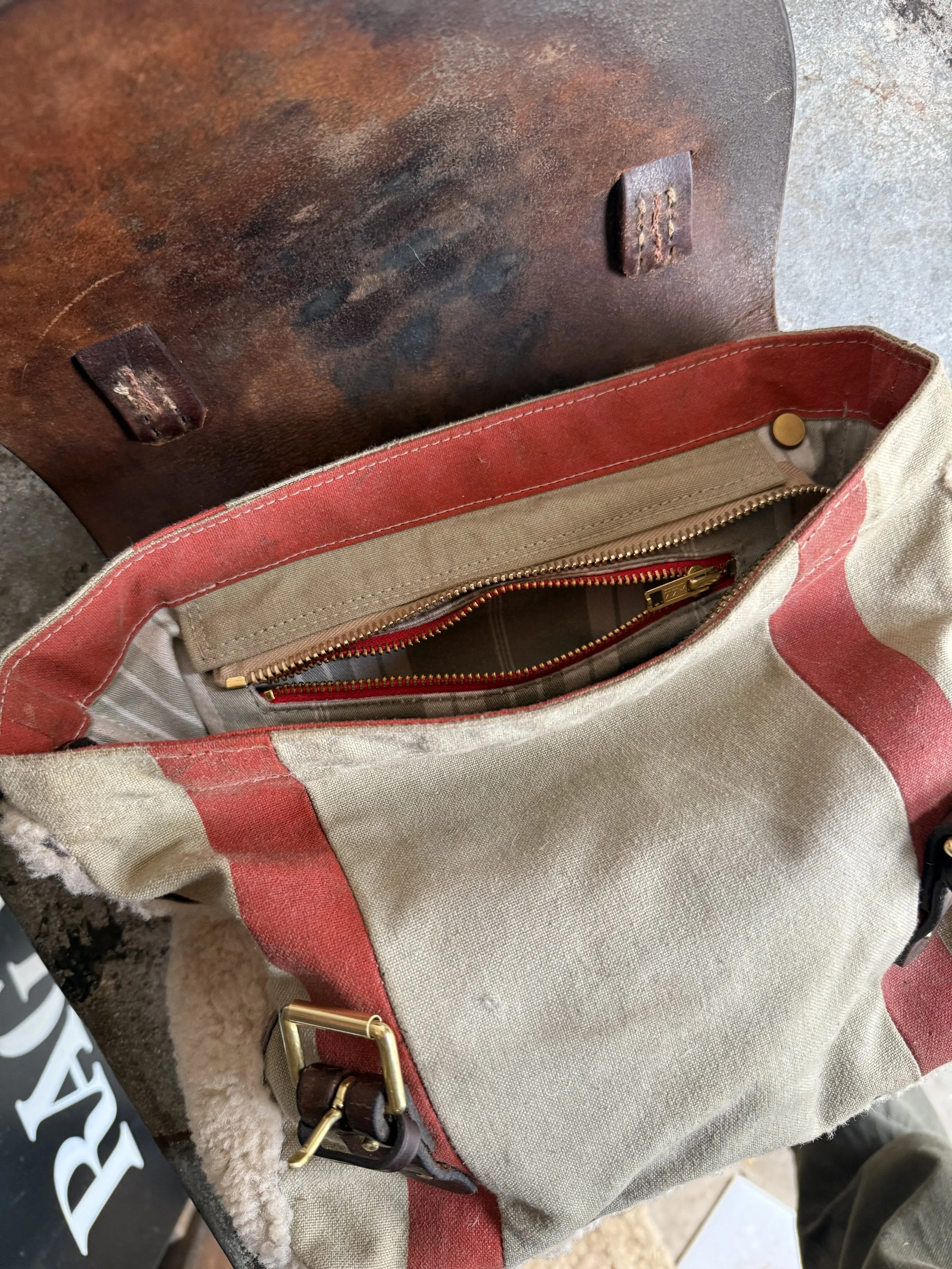 Rag of Colts canvas handmade messenger bag