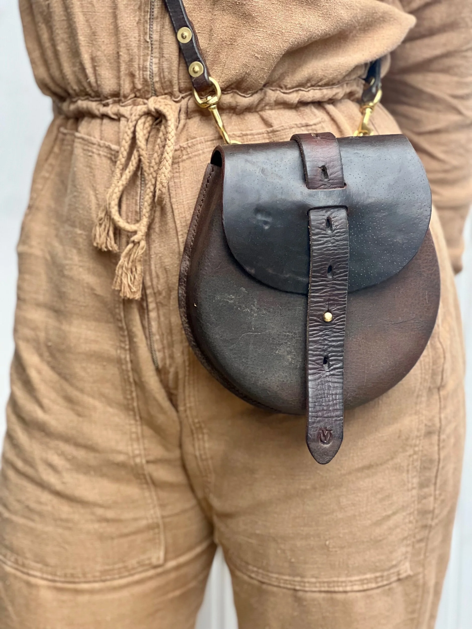 Rag of Colts handmade saddle leather bag, belt bag, handbag, handmade