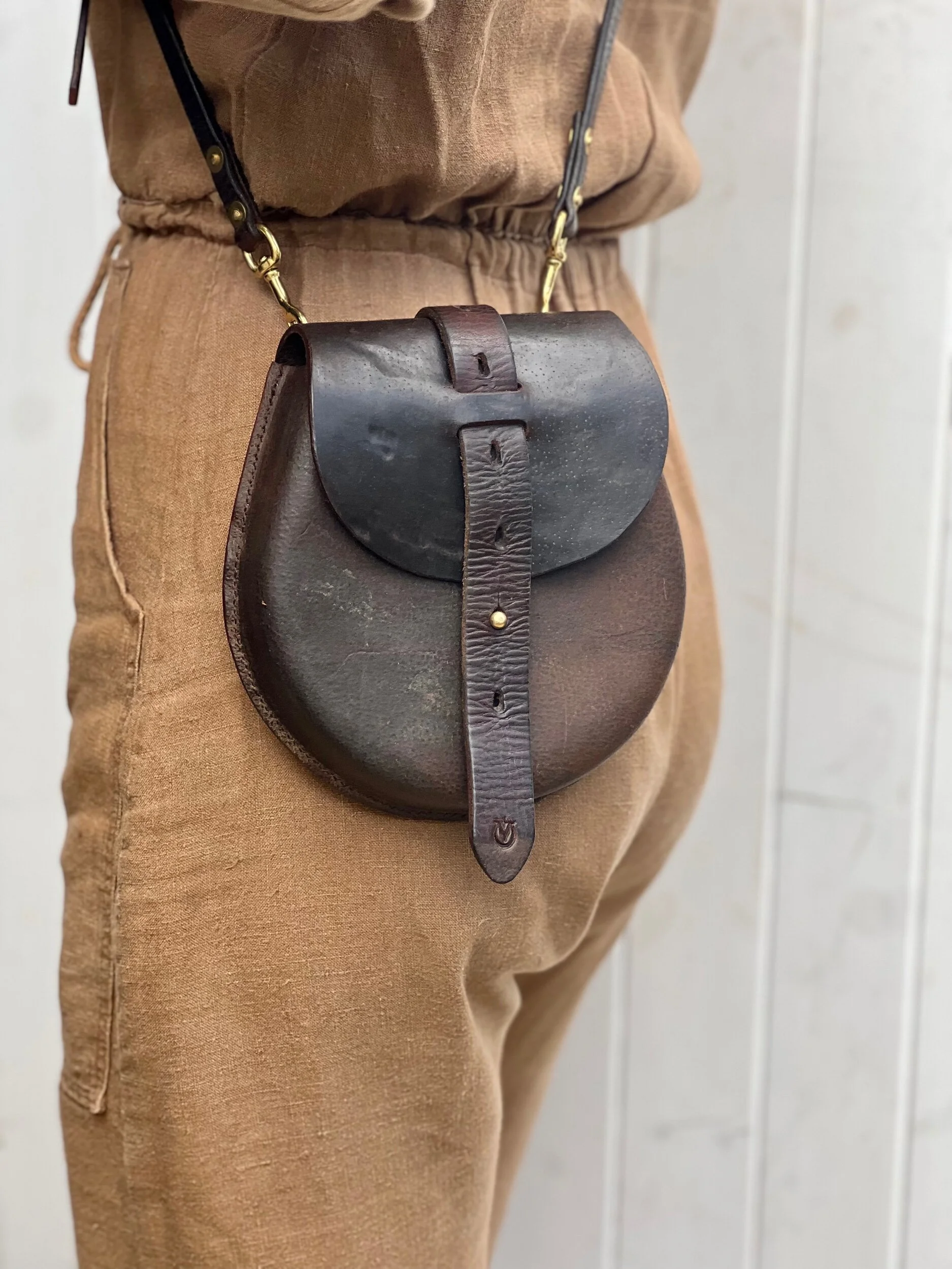 Rag of Colts handmade saddle leather bag, belt bag, handbag, handmade