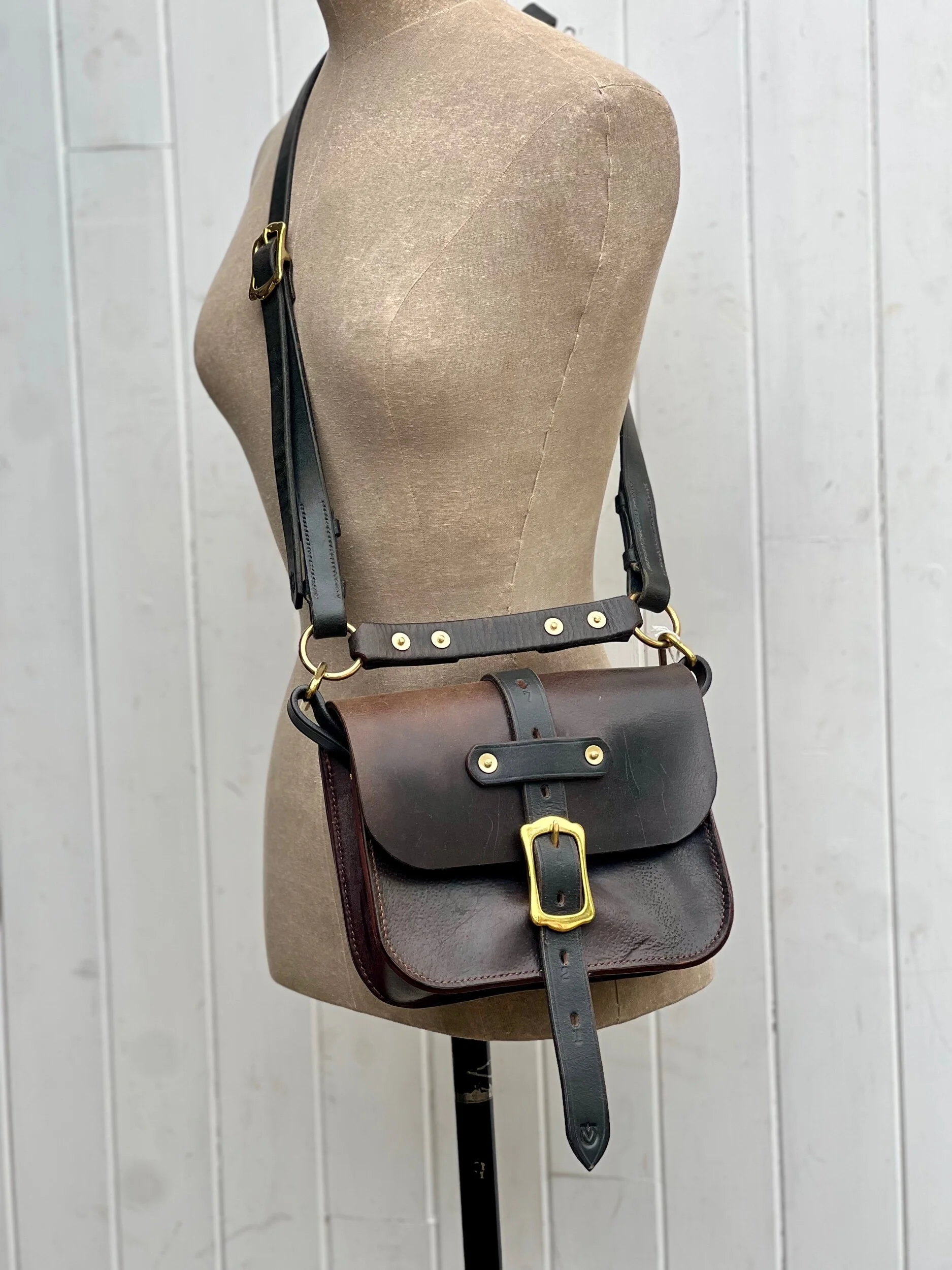 Rag of Colts, handmade repurposed vintage leather leatherwork leatherbag hand stitched bag leatherbag handbag satchel manbag