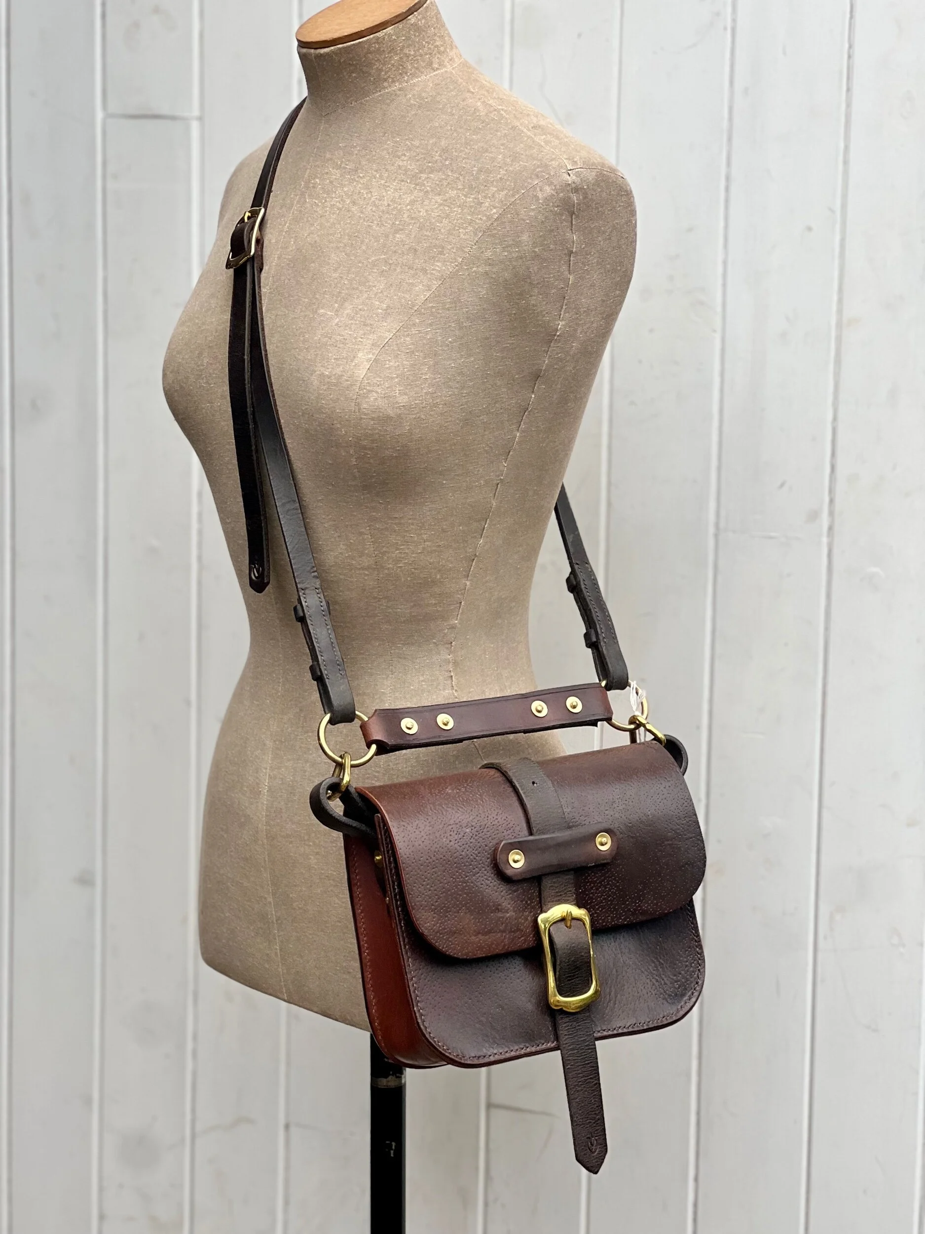 Rag of Colts, handmade repurposed vintage leather leatherwork leatherbag hand stitched bag leatherbag handbag satchel manbag
