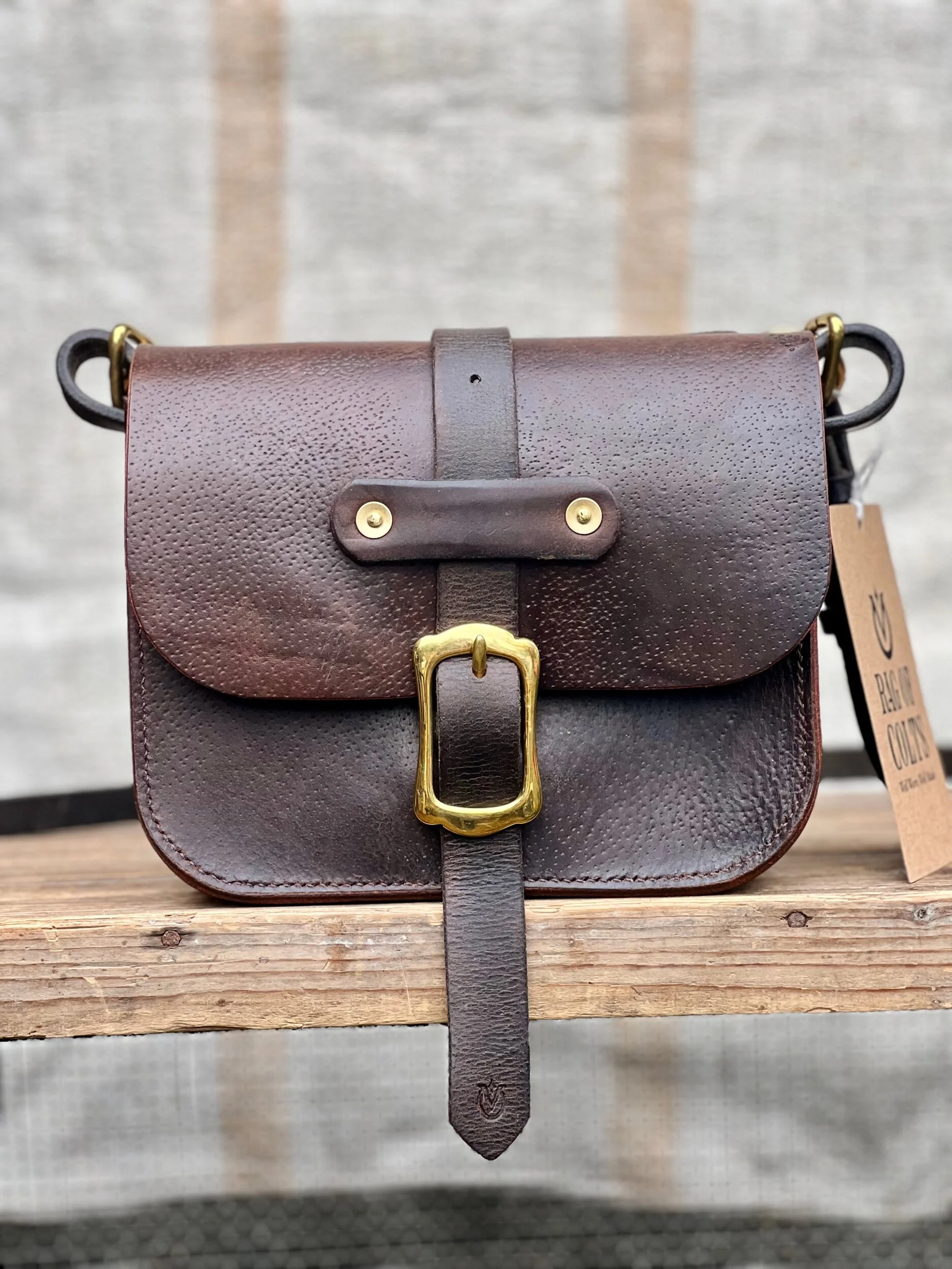 Rag of Colts, handmade repurposed vintage leather leatherwork leatherbag hand stitched bag leatherbag handbag satchel manbag