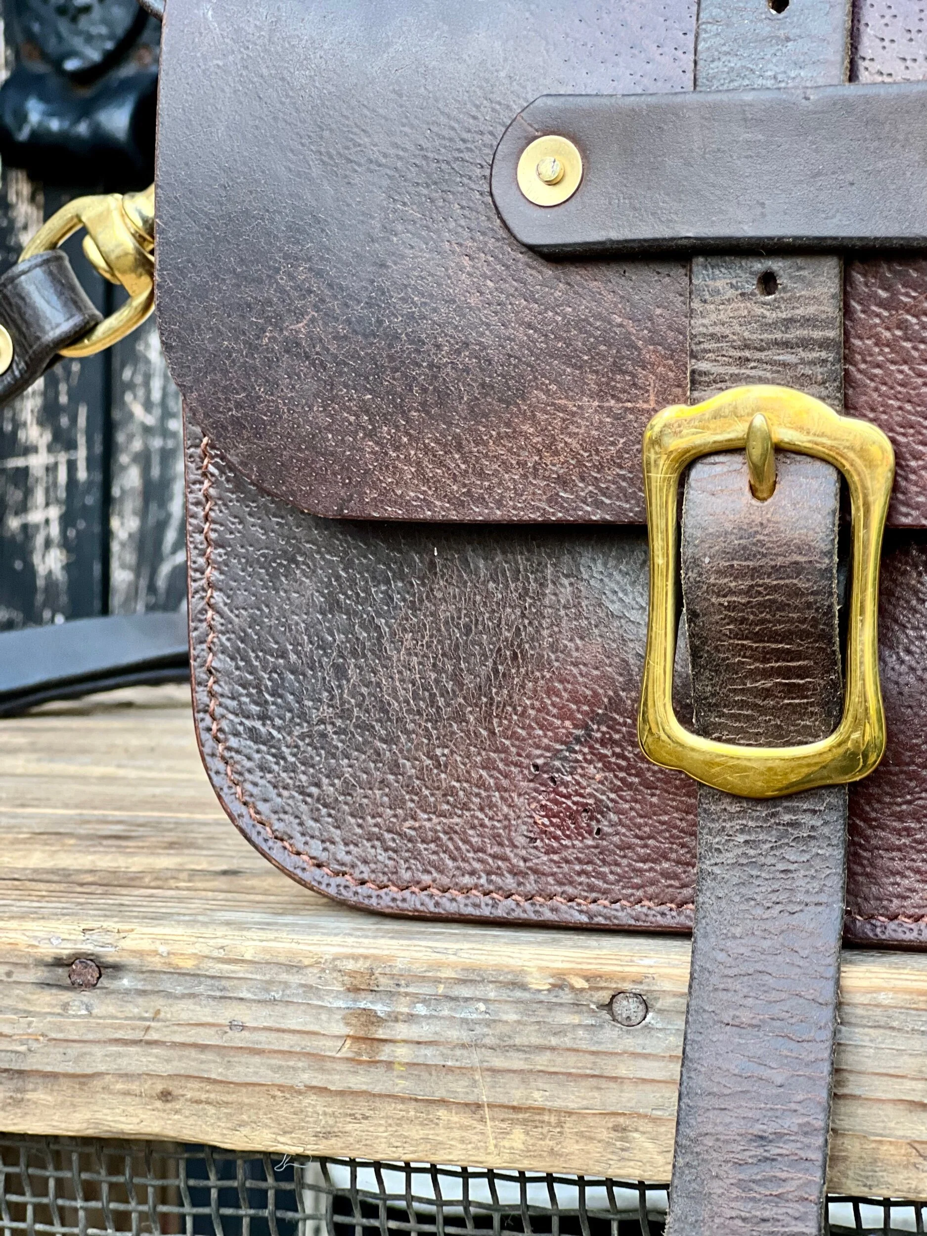 Rag of Colts, handmade repurposed vintage leather leatherwork leatherbag hand stitched bag leatherbag handbag satchel manbag