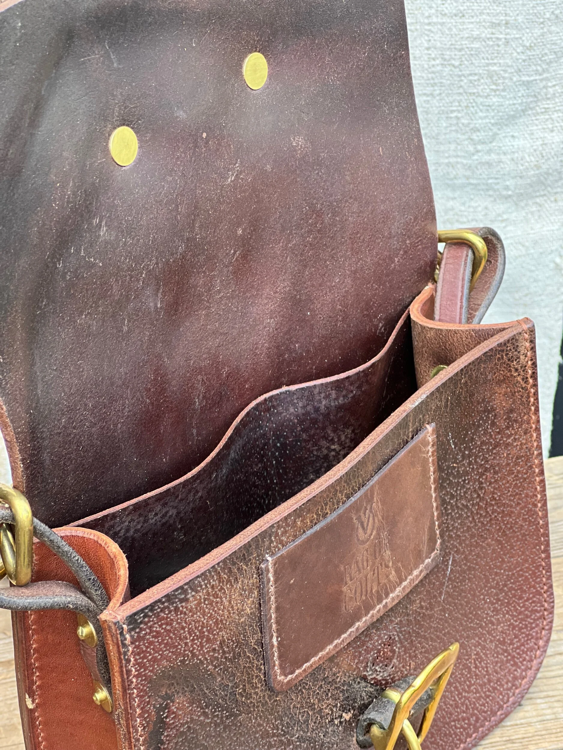 Rag of Colts, handmade repurposed vintage leather leatherwork leatherbag hand stitched bag leatherbag handbag satchel manbag