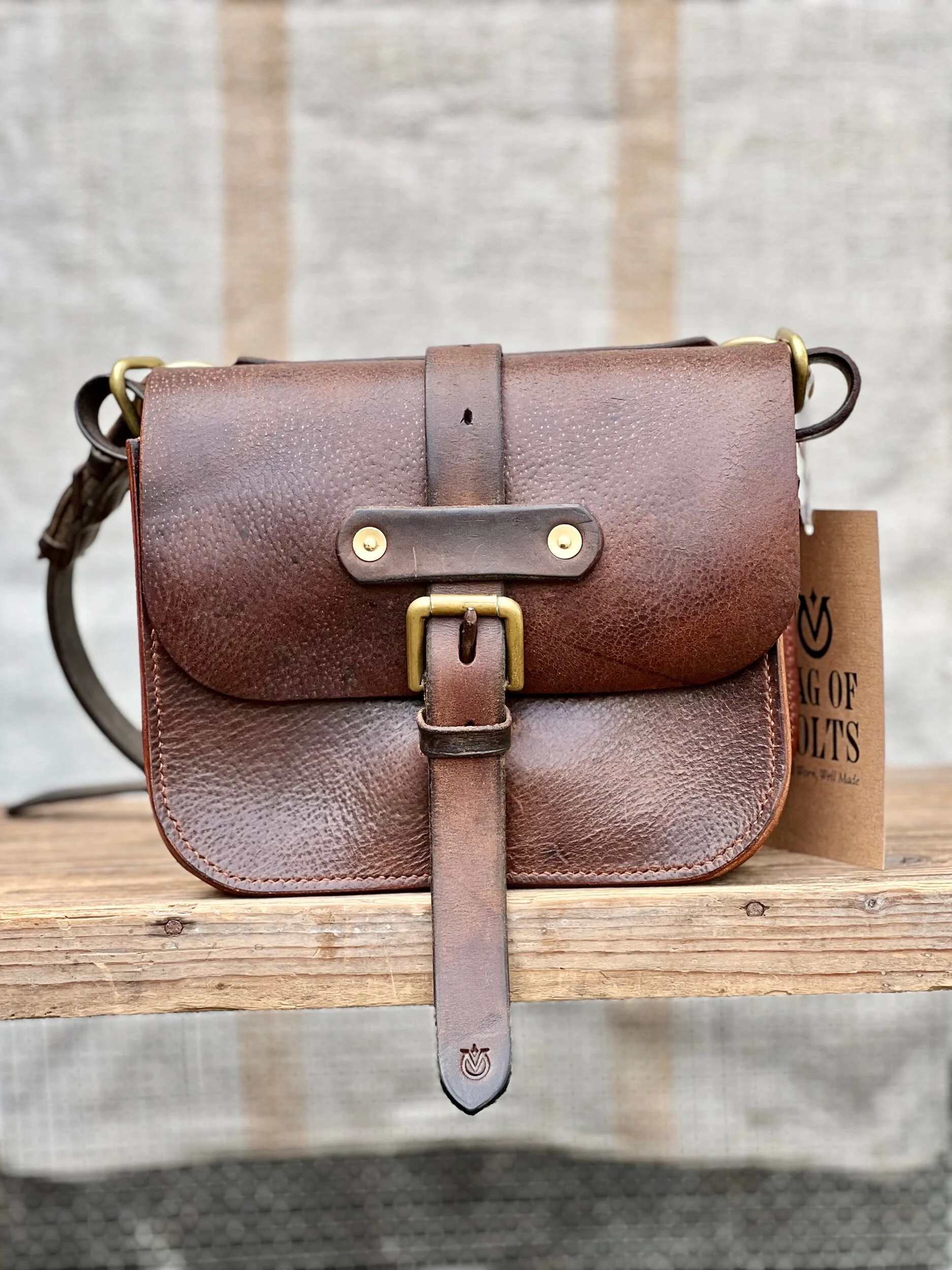 Rag of Colts, handmade repurposed vintage leather leatherwork leatherbag hand stitched bag leatherbag handbag satchel manbag