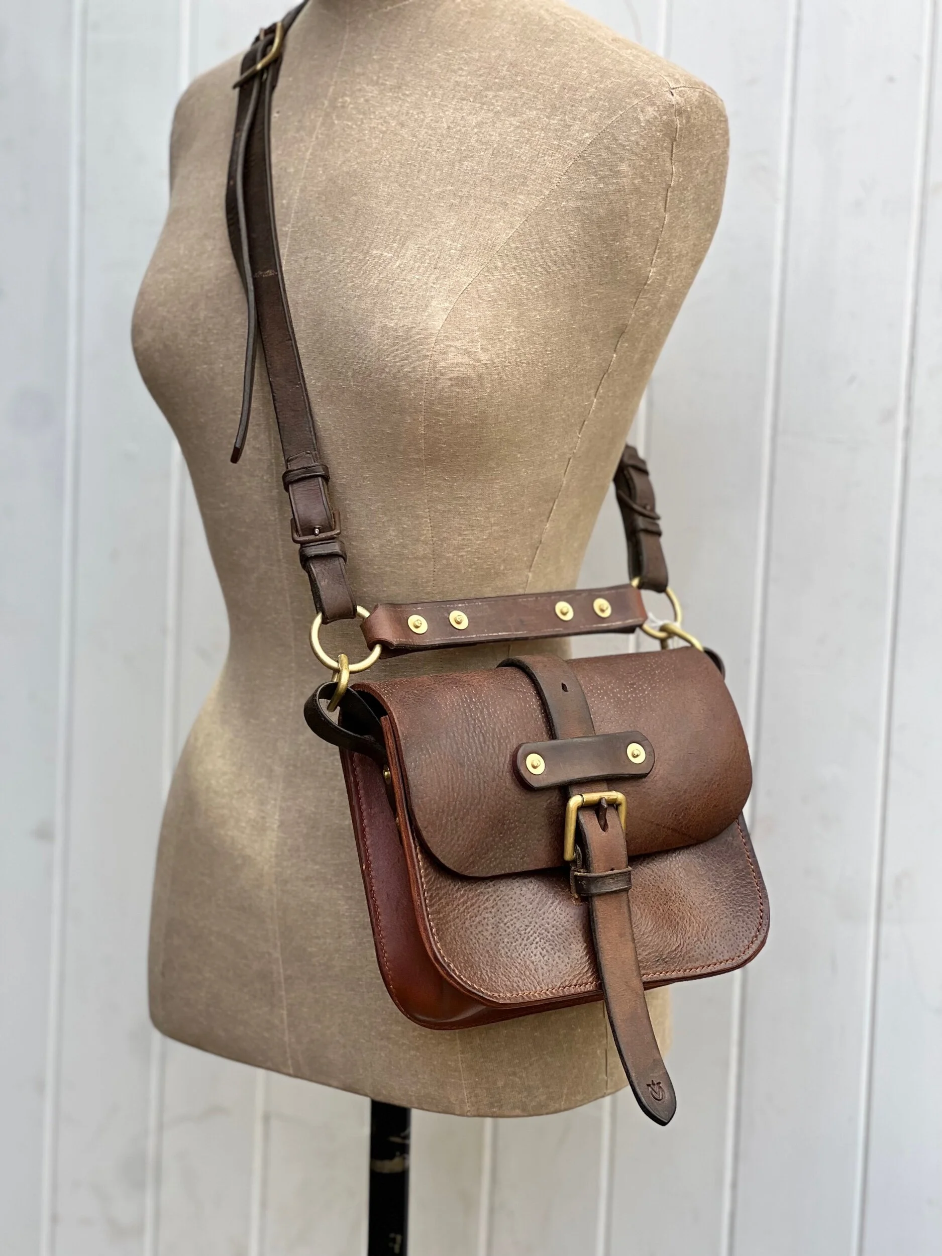 Rag of Colts, handmade repurposed vintage leather leatherwork leatherbag hand stitched bag leatherbag handbag satchel manbag