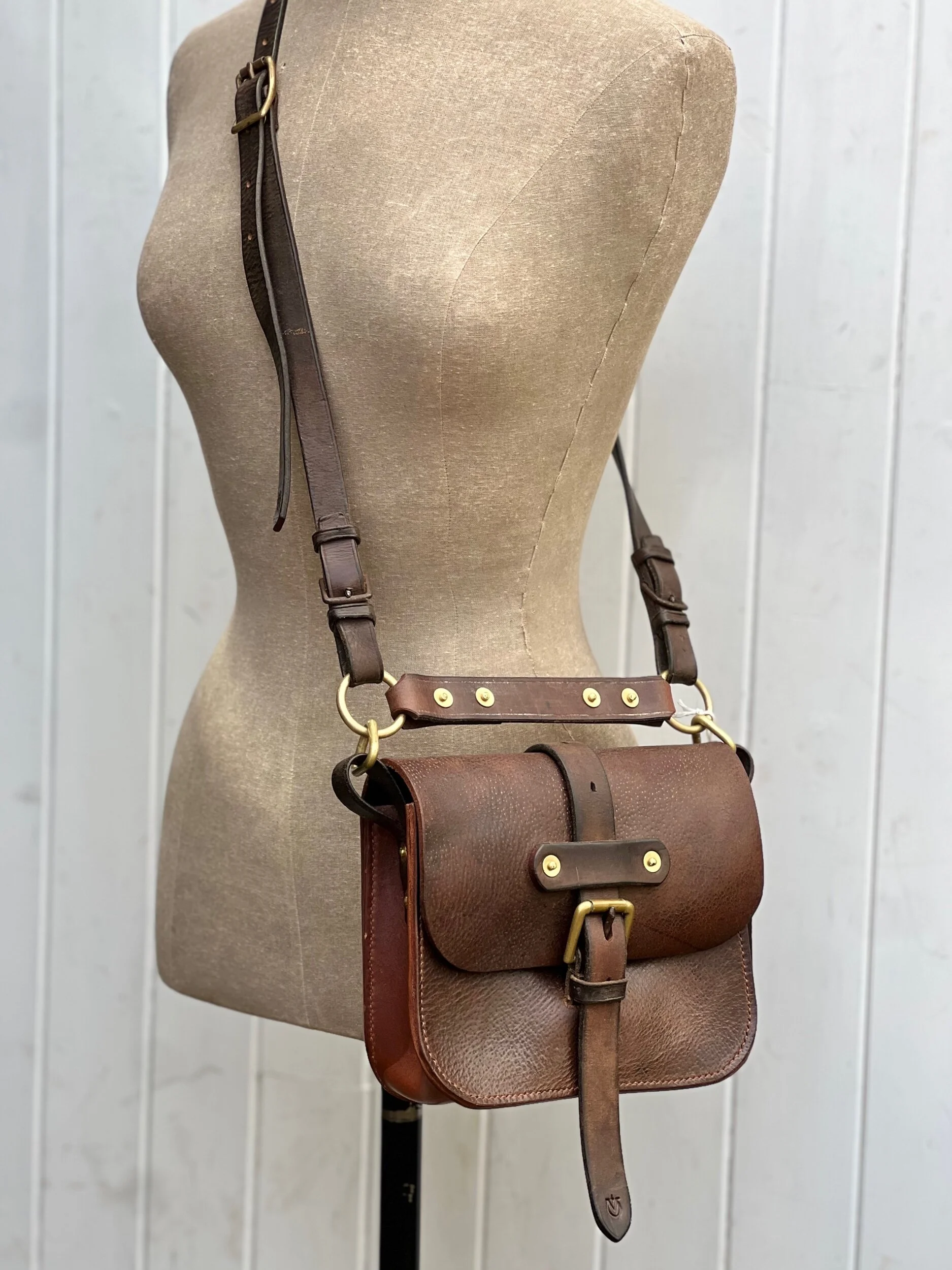 Rag of Colts, handmade repurposed vintage leather leatherwork leatherbag hand stitched bag leatherbag handbag satchel manbag