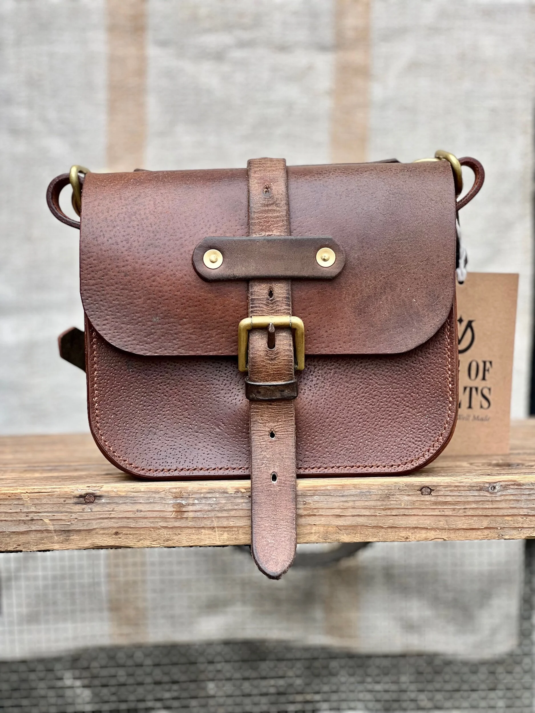 Rag of Colts, handmade repurposed vintage leather leatherwork leatherbag hand stitched bag leatherbag handbag satchel manbag