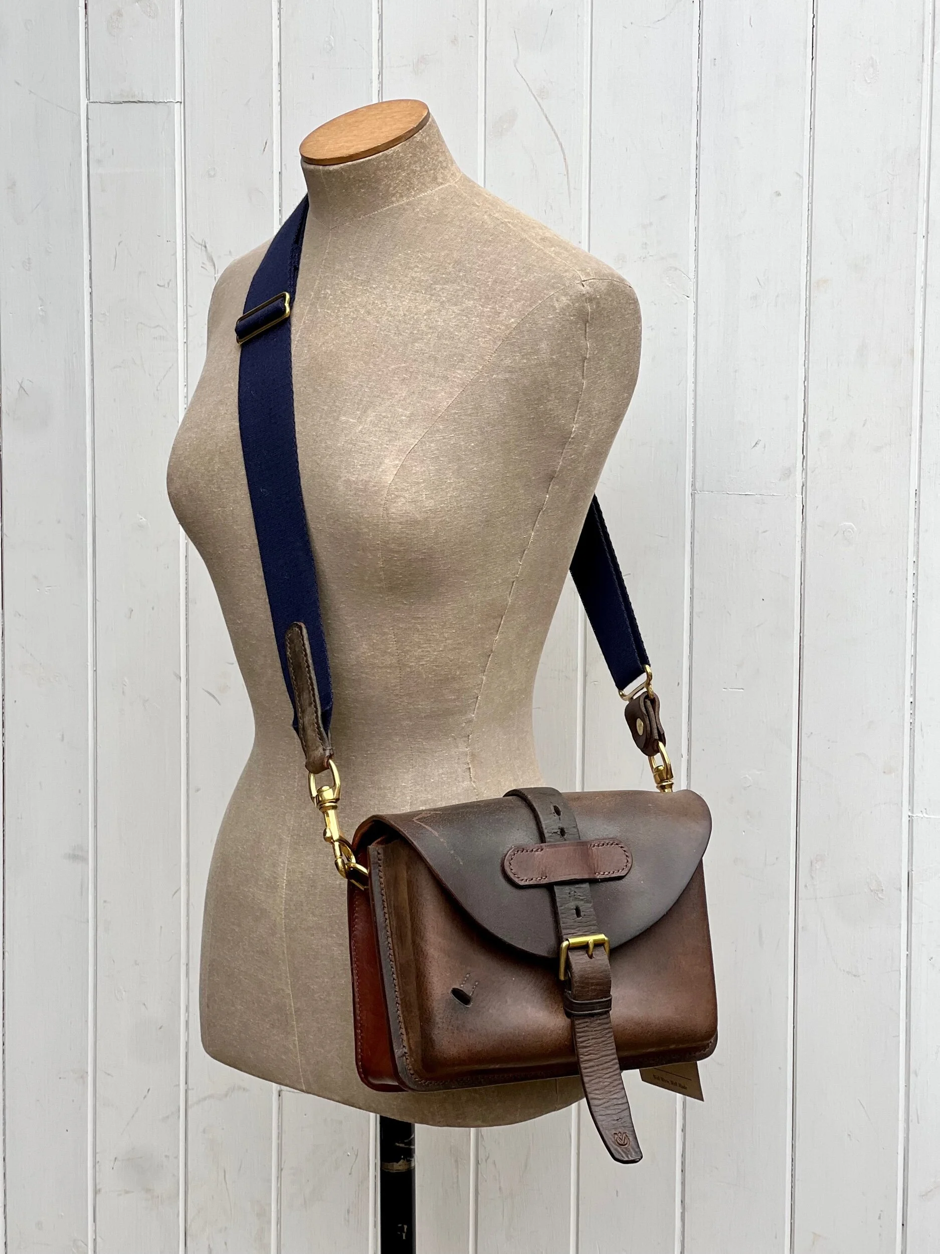 Rag of Colts, Handmade Repurposed Leatherwork Handbag Hand Stitched Leather Bag Satchel