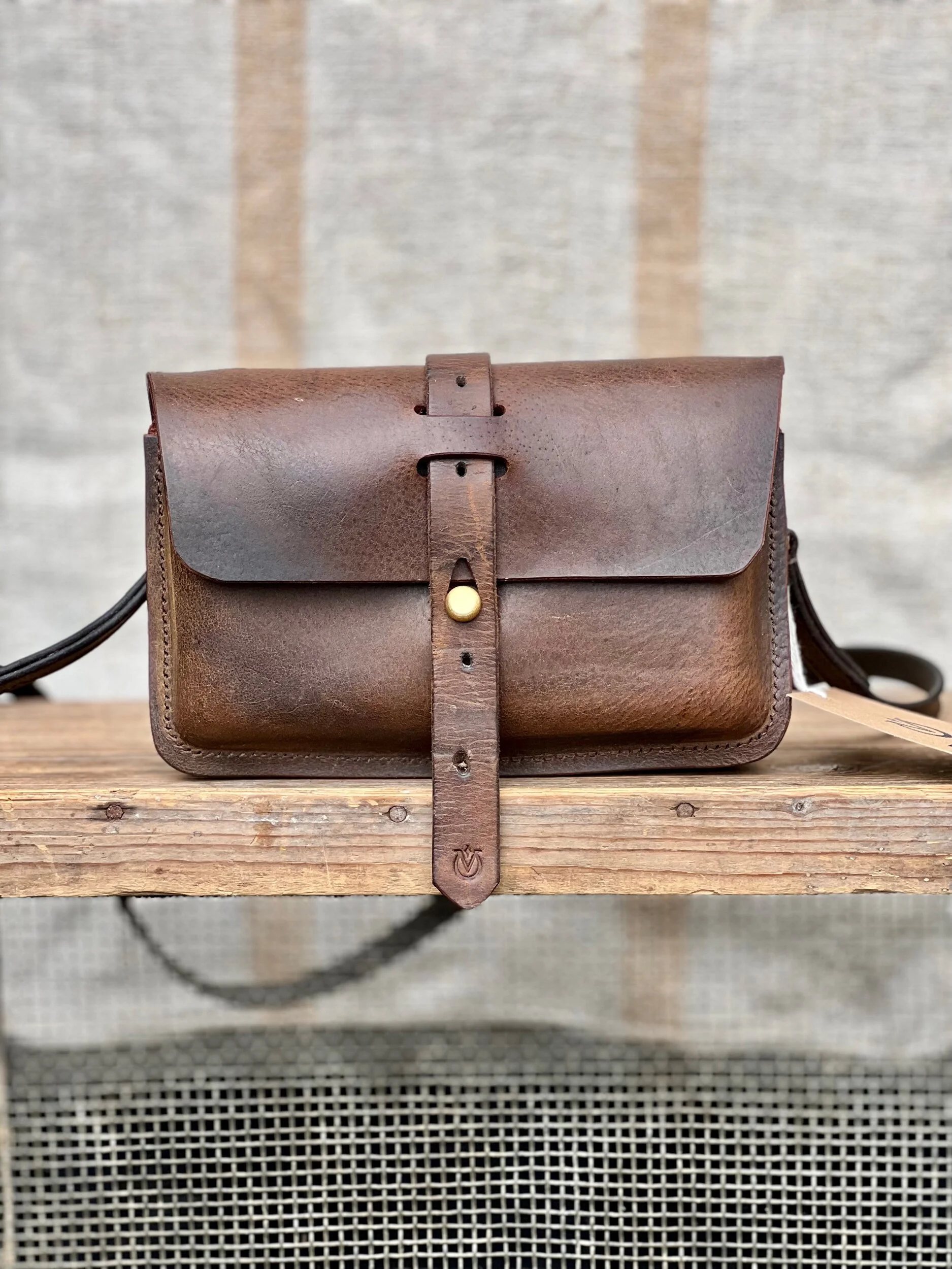 Rag of Colts, Handmade Repurposed Leatherwork Handbag Hand Stitched Leather Bag