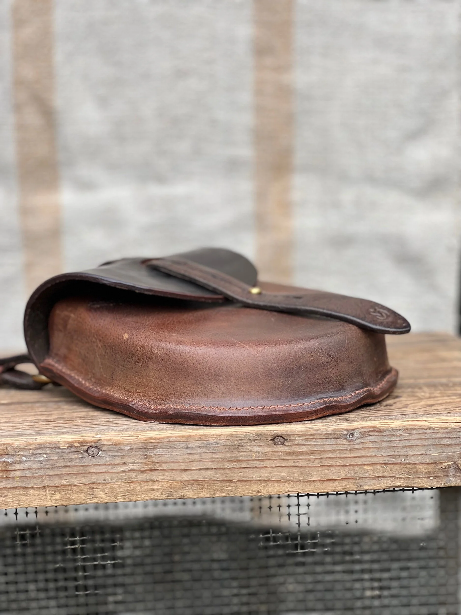 Rag of Colts handmade saddle leather bag, belt bag, handbag, handmade repurposed saddle leather