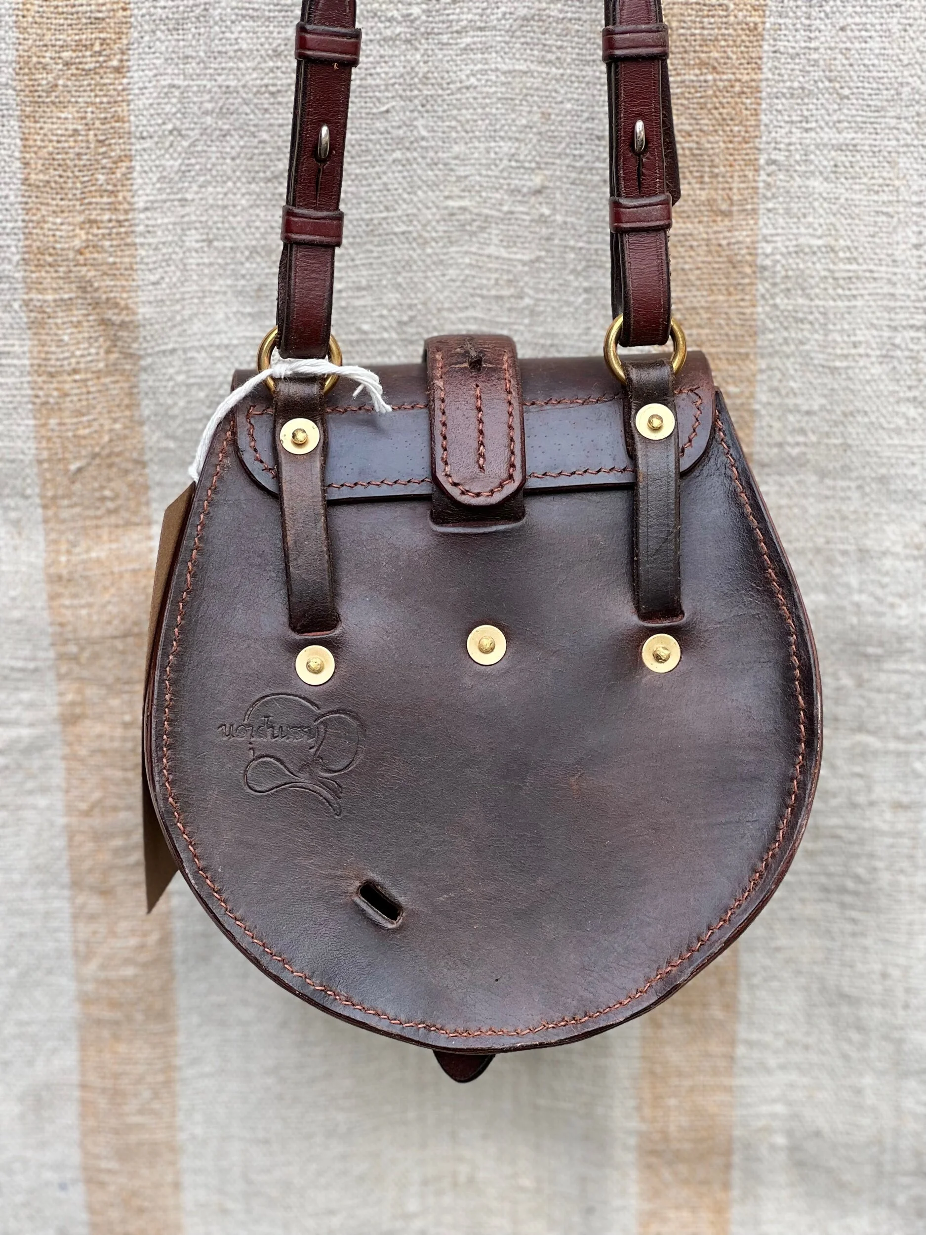 Rag of Colts handmade saddle leather bag, belt bag, handbag, handmade repurposed saddle leather