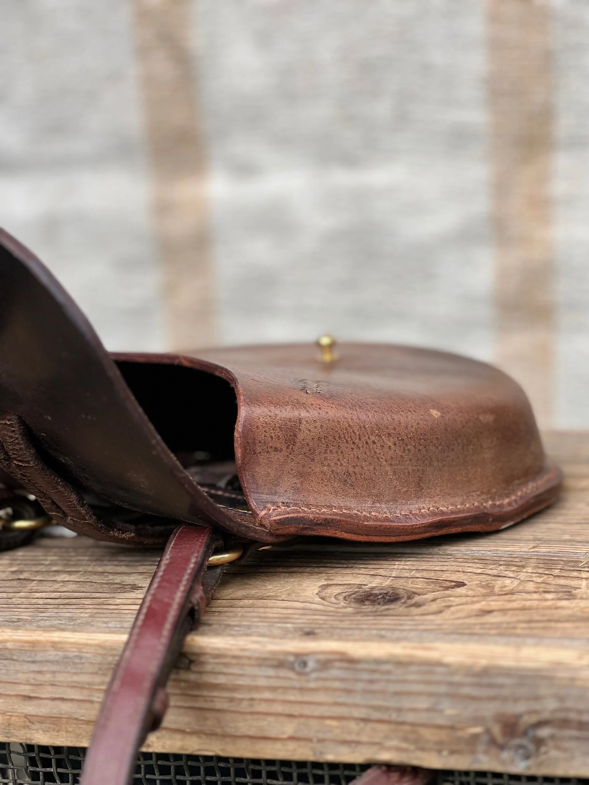 Rag of Colts handmade saddle leather bag, belt bag, handbag, handmade repurposed saddle leather