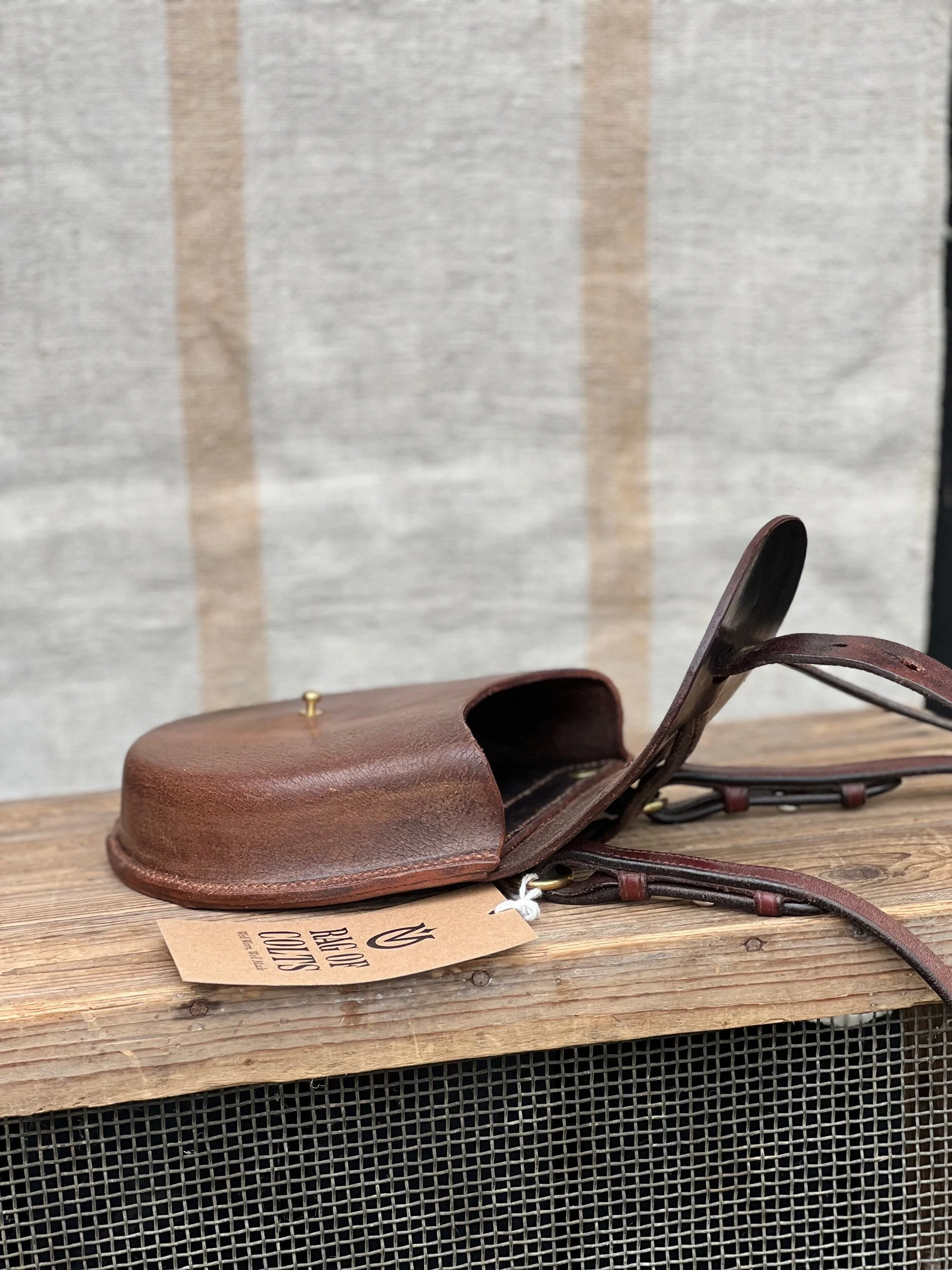 Rag of Colts handmade saddle leather bag, belt bag, handbag, handmade repurposed saddle leather