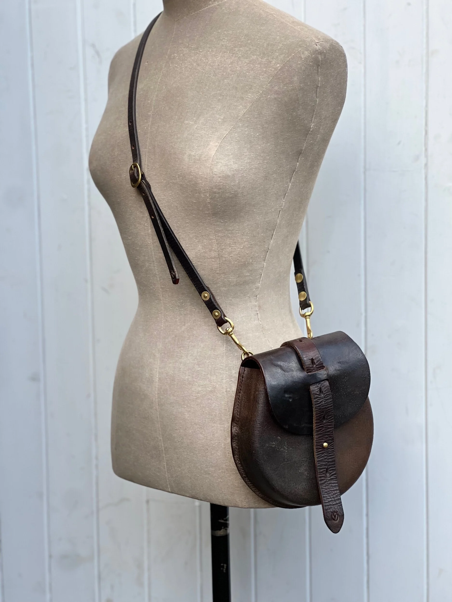 Rag of Colts handmade saddle leather bag, belt bag, handbag, handmade