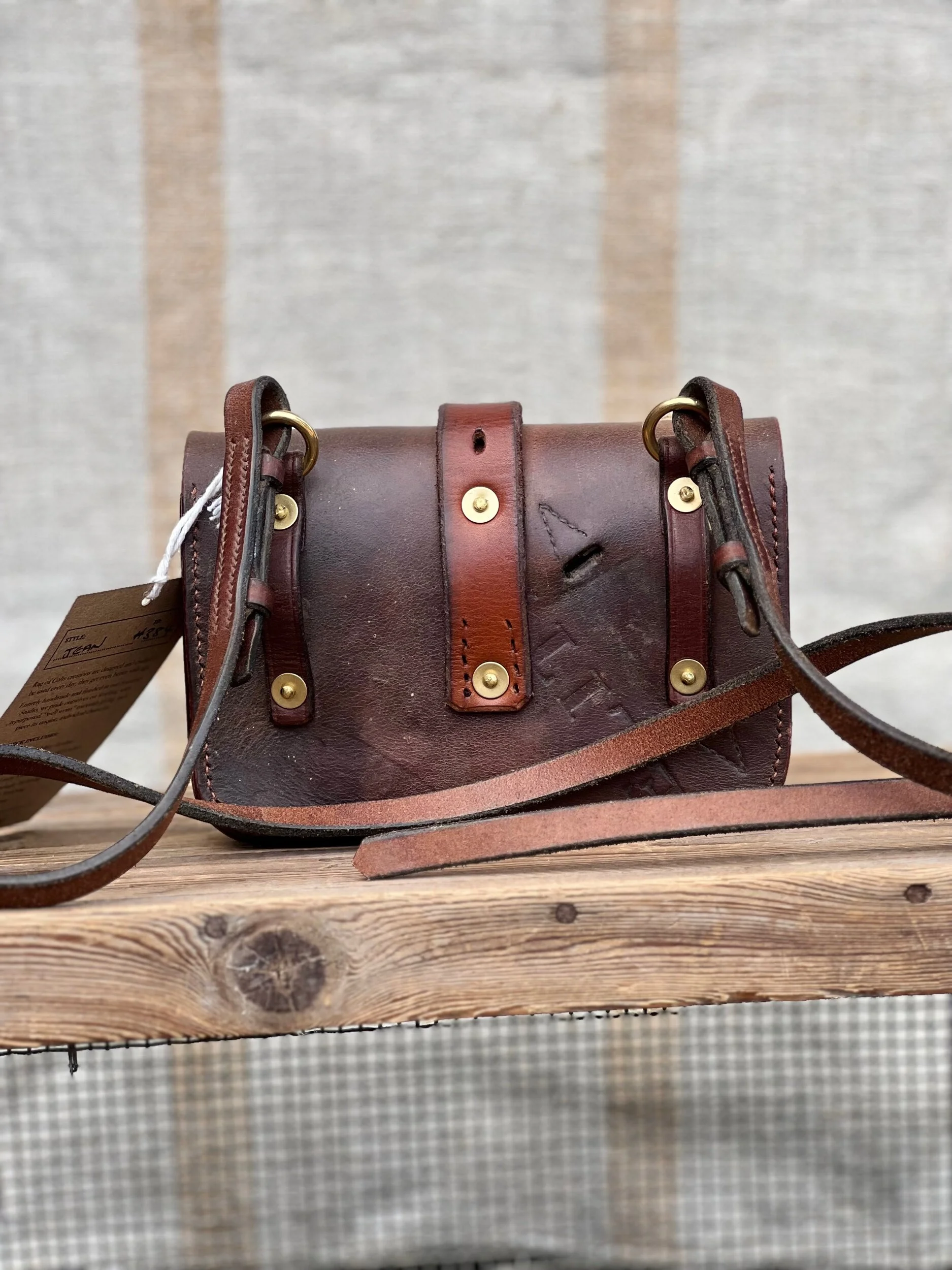 Rag of Colts handmade saddle leather bag, belt bag, handbag, handmade