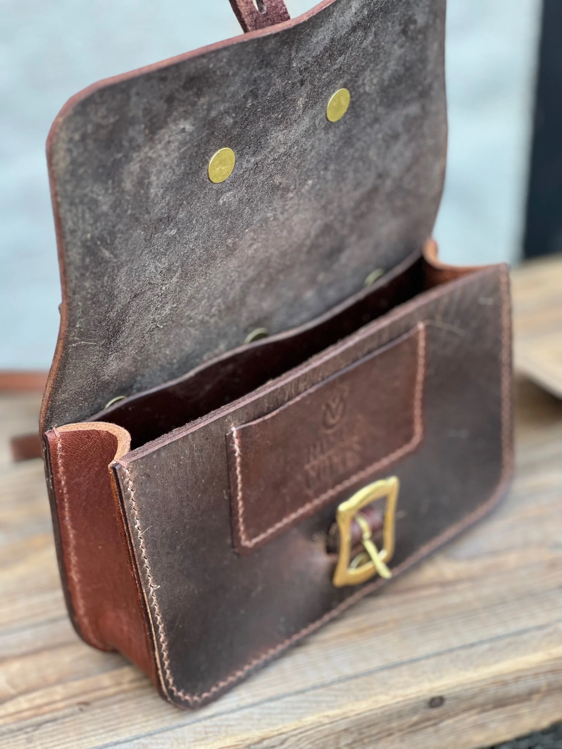 Rag of Colts handmade saddle leather bag, belt bag, handbag, handmade