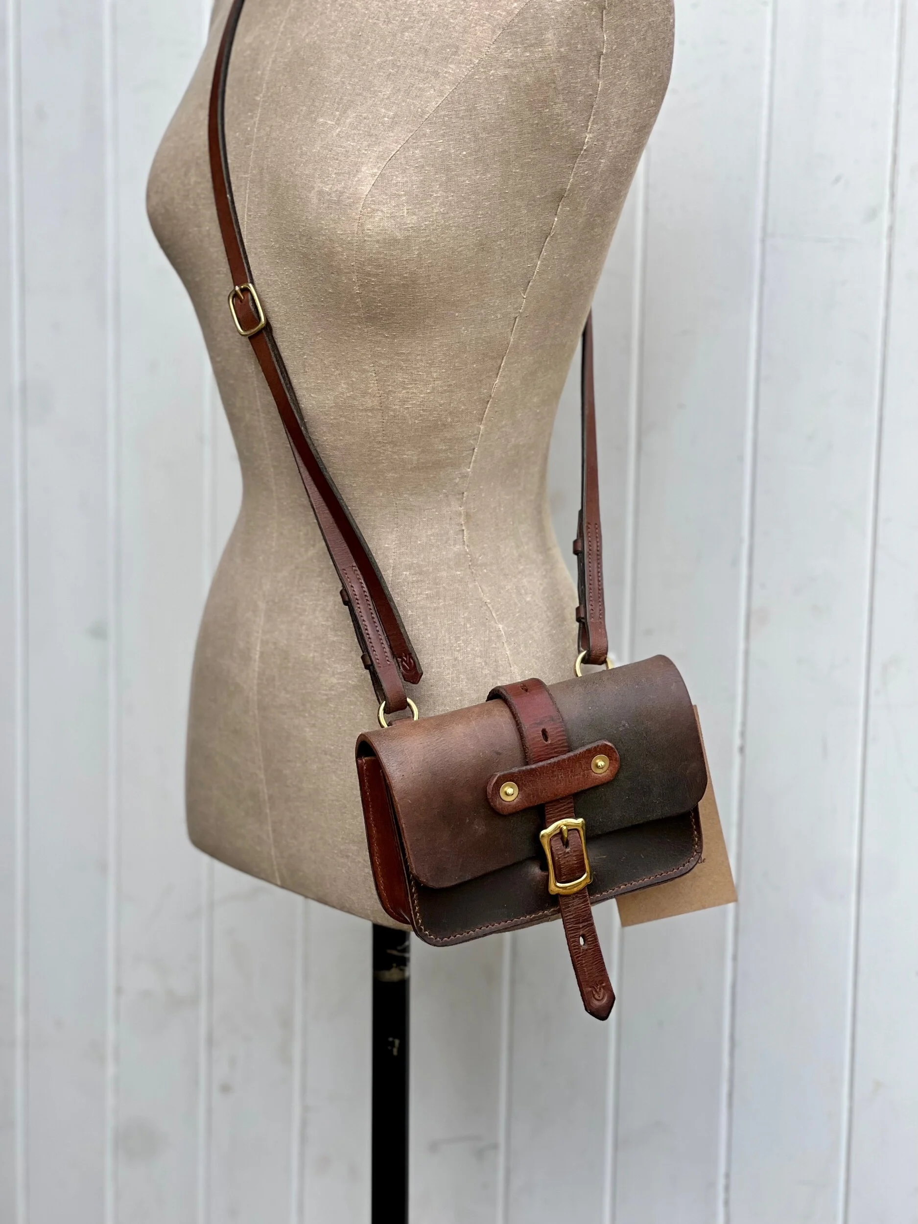 Rag of Colts handmade saddle leather bag, belt bag, handbag, handmade