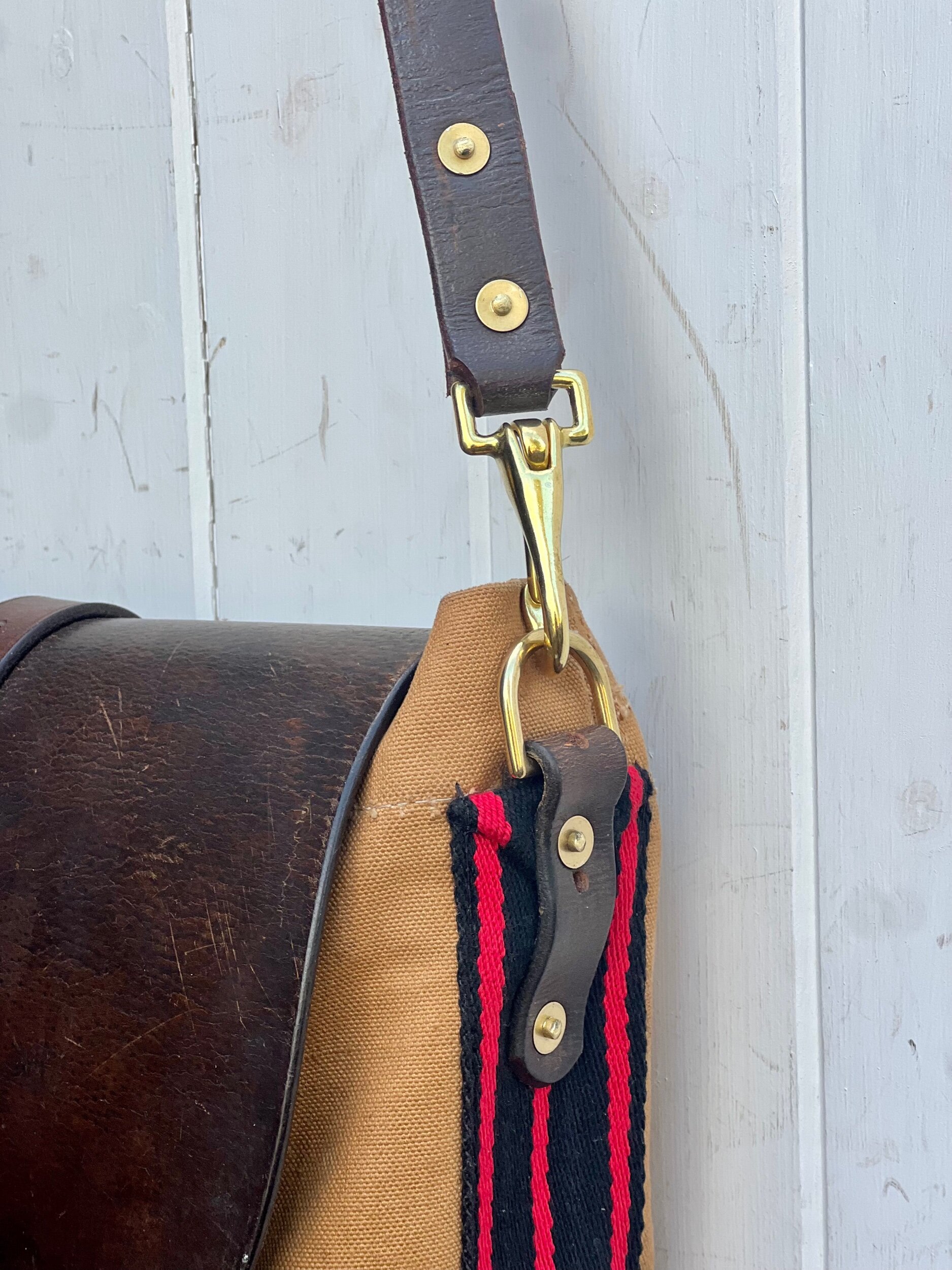 handmade repurposed canvas satchel bag rag of colts