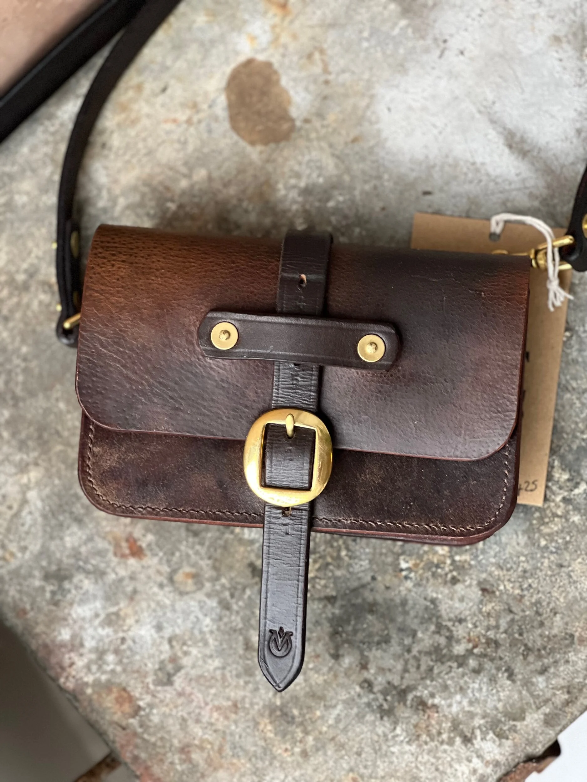 Rag of Colts handmade hand stitched repurposed leatherwork leather bag handbag belt bag saddle leather every day carry