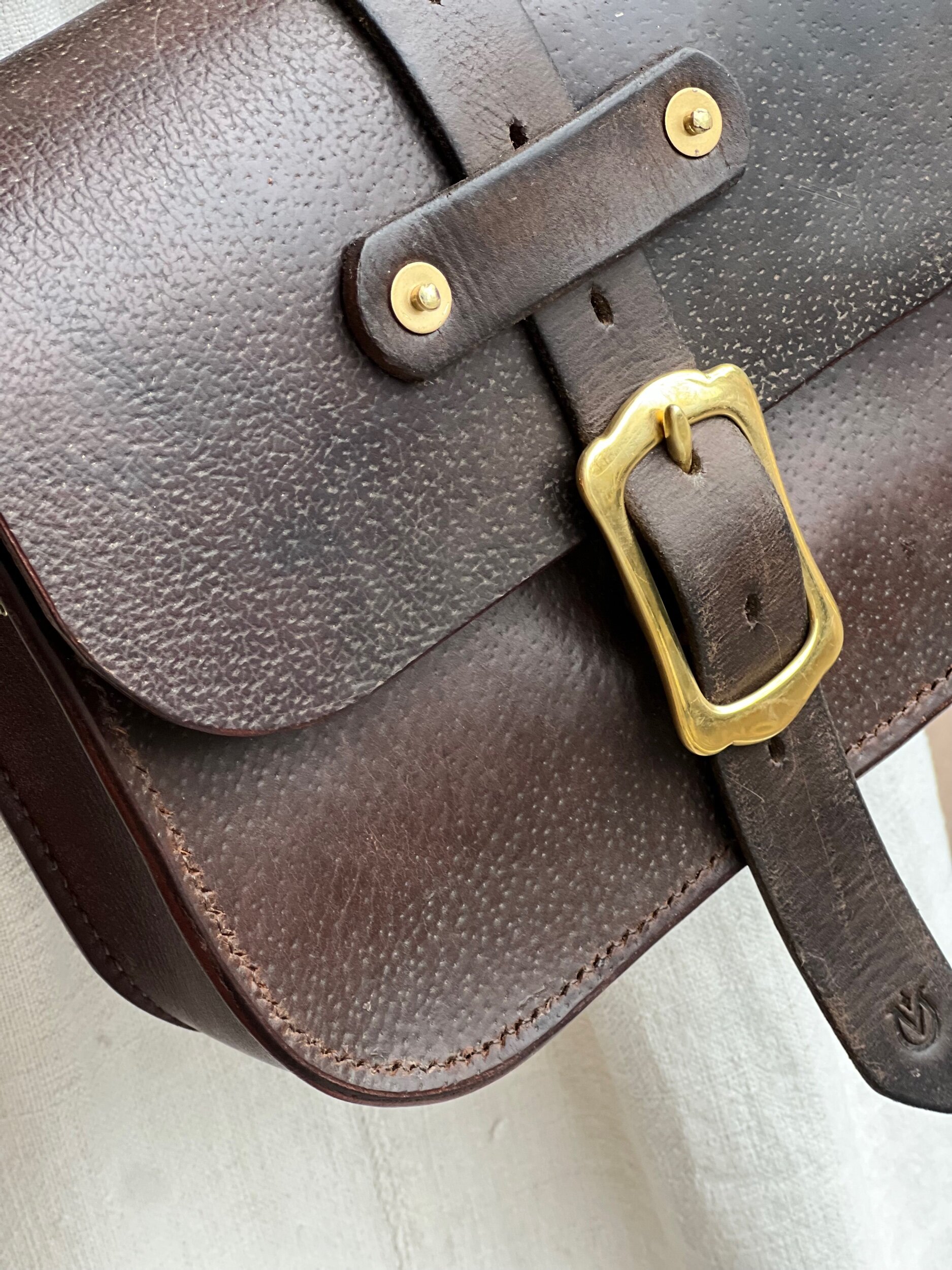 Rag of Colts handmade handstitched repurposed saddle leather handbag bag leatherwork leather bag