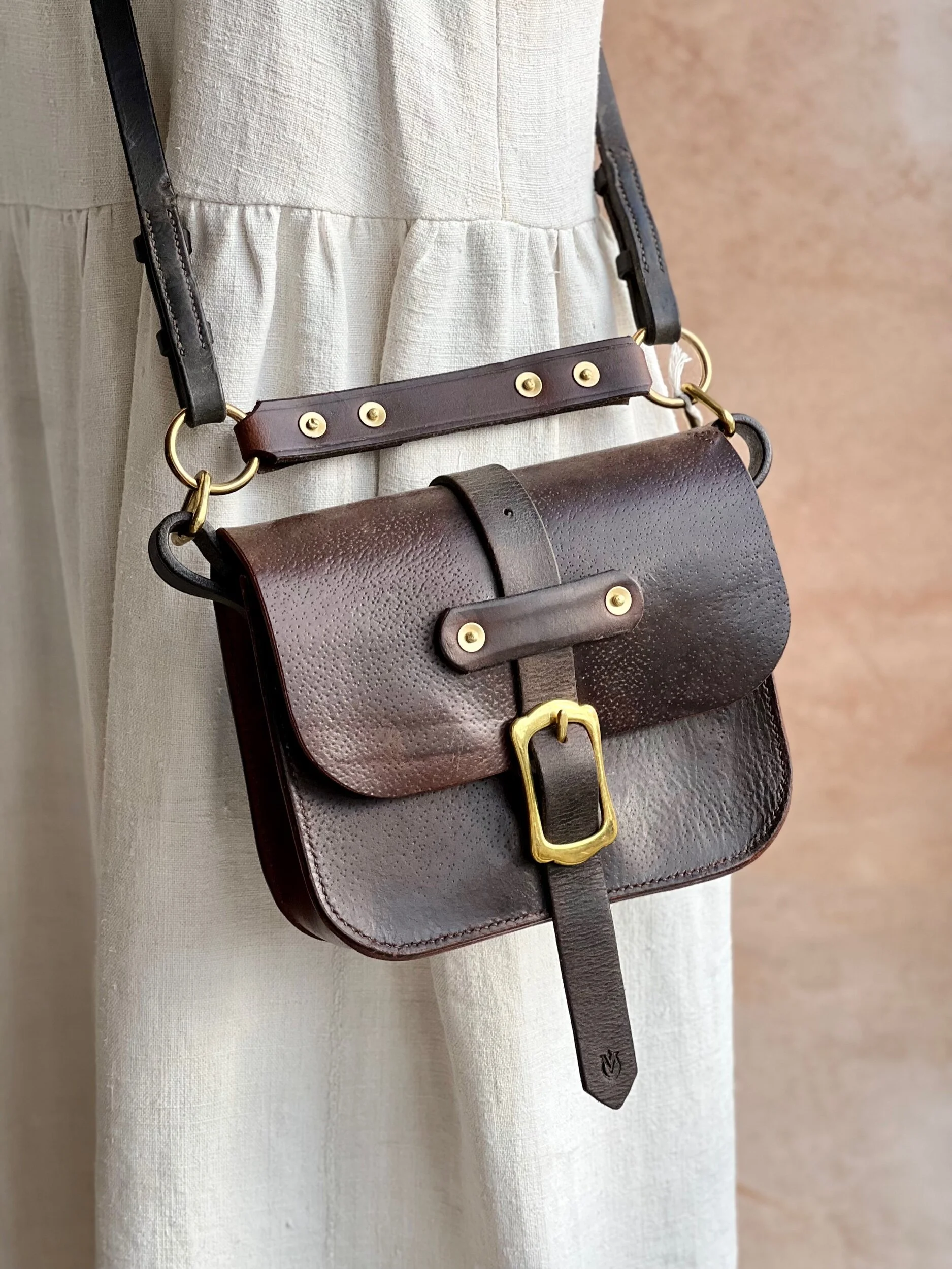 Rag of Colts, handmade repurposed vintage leather leatherwork leatherbag hand stitched bag leatherbag handbag satchel manbag