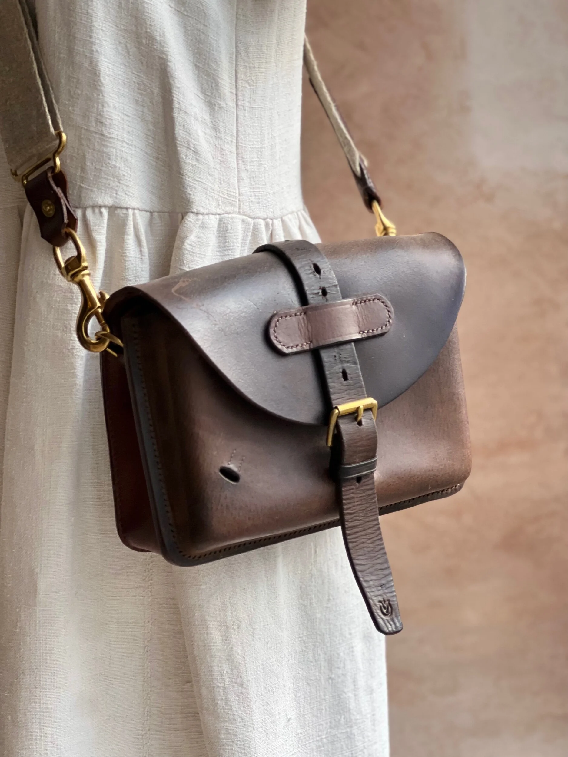 Rag of Colts, Handmade Repurposed Leatherwork Handbag Hand Stitched Leather Bag Satchel