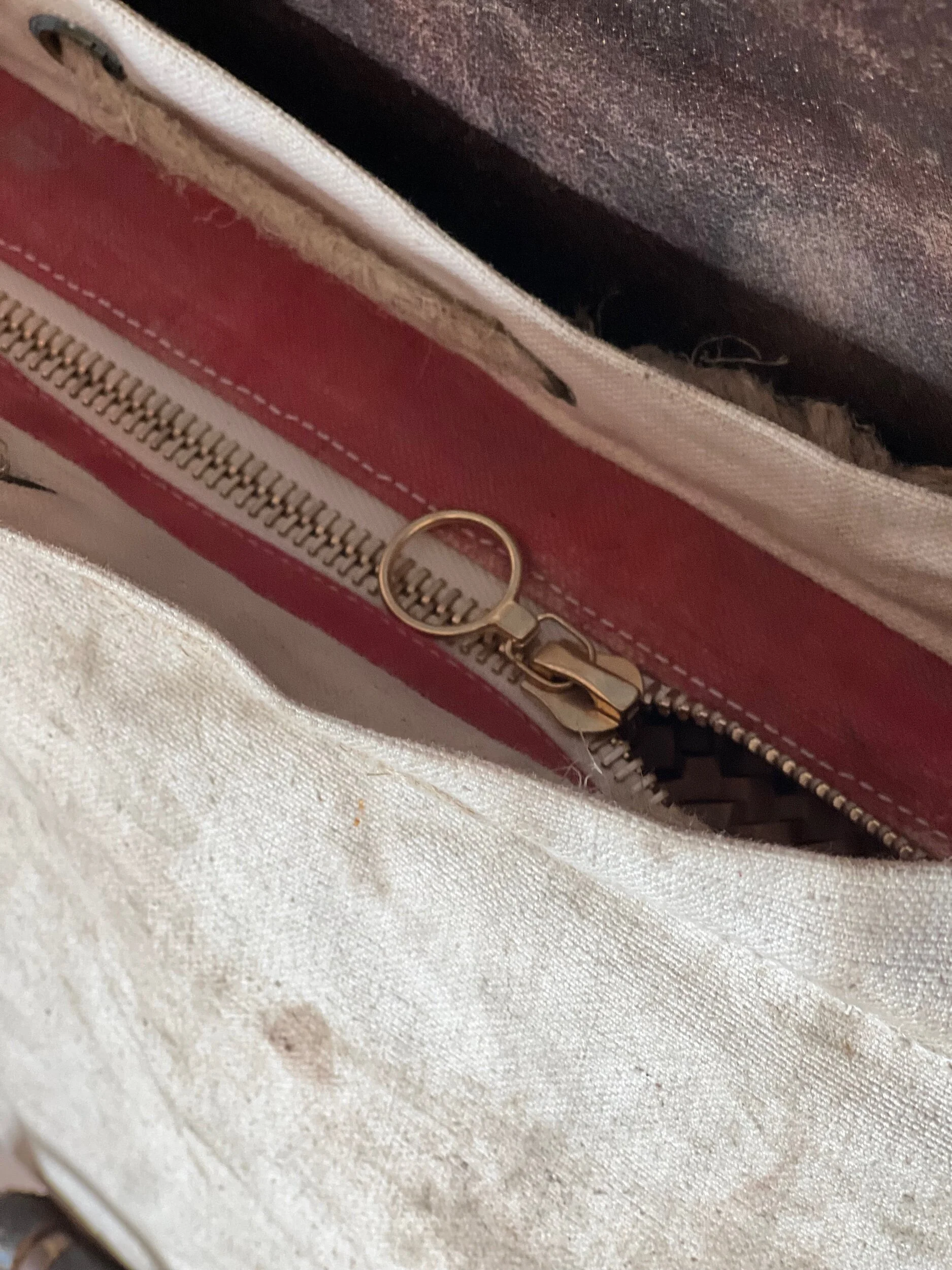 Rag of Colts repurposed vintage canvas satchel bag