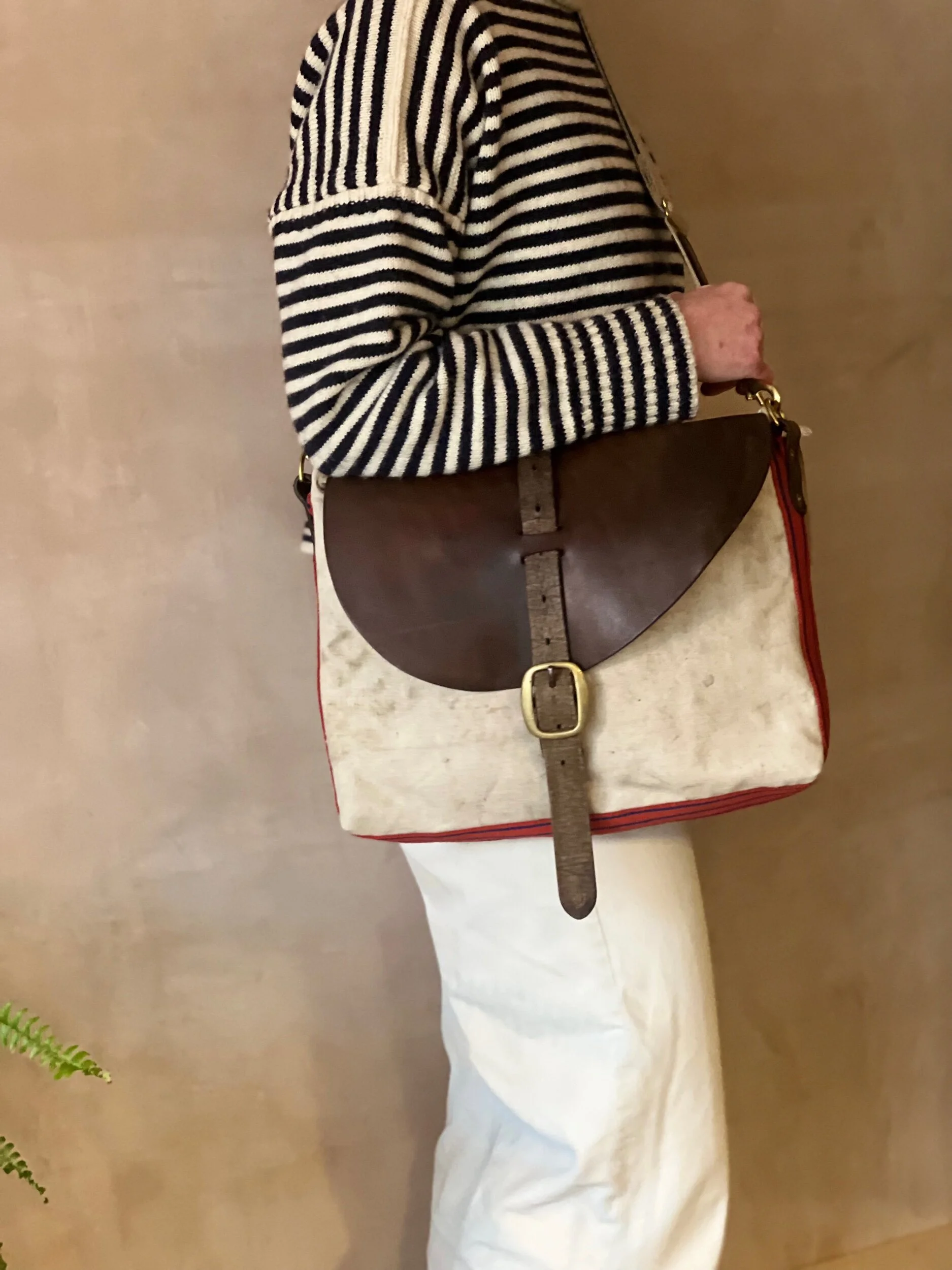 Rag of Colts repurposed vintage canvas satchel bag