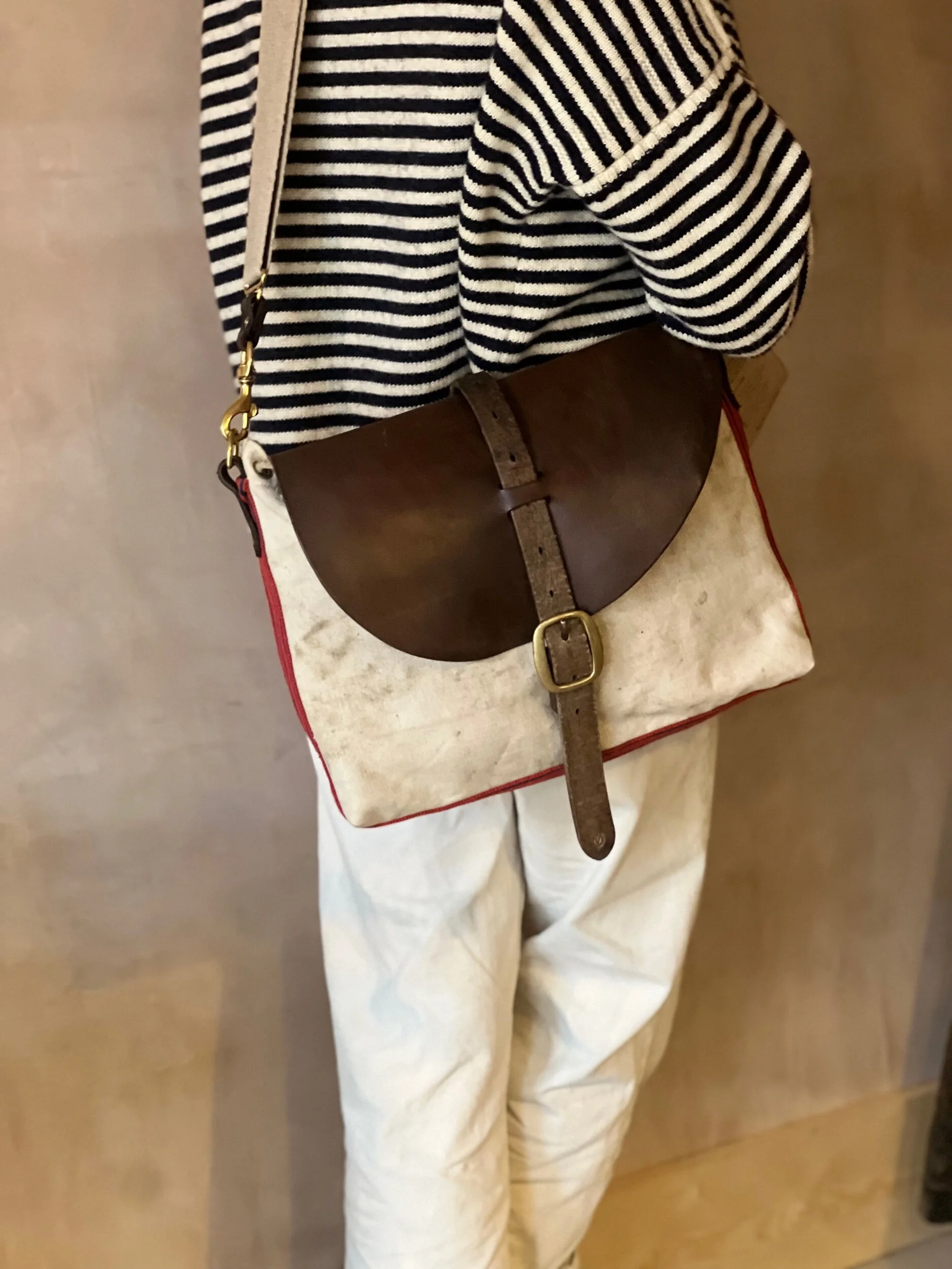 Rag of Colts repurposed vintage canvas satchel bag