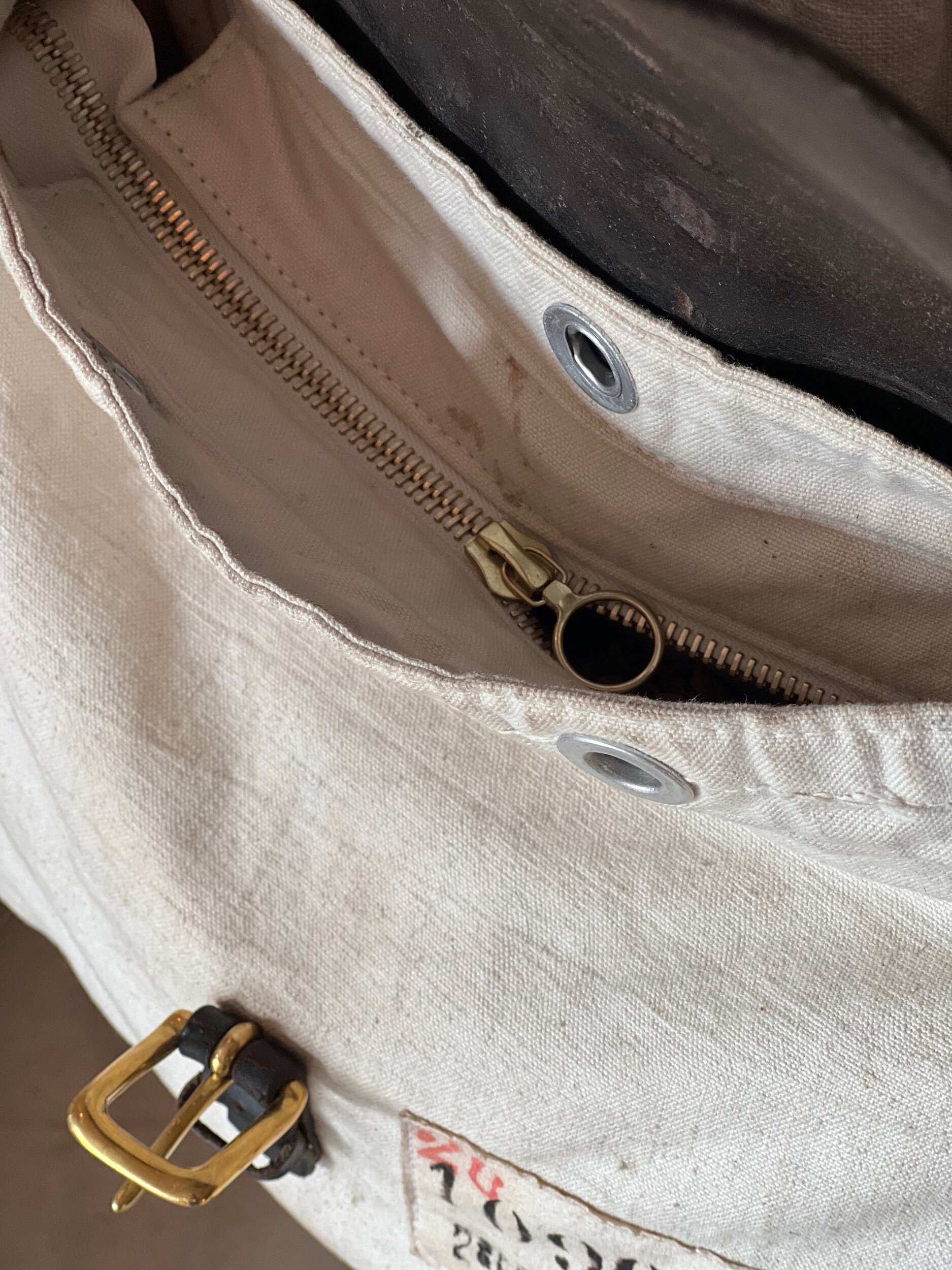 Rag of Colts repurposed vintage canvas satchel bag