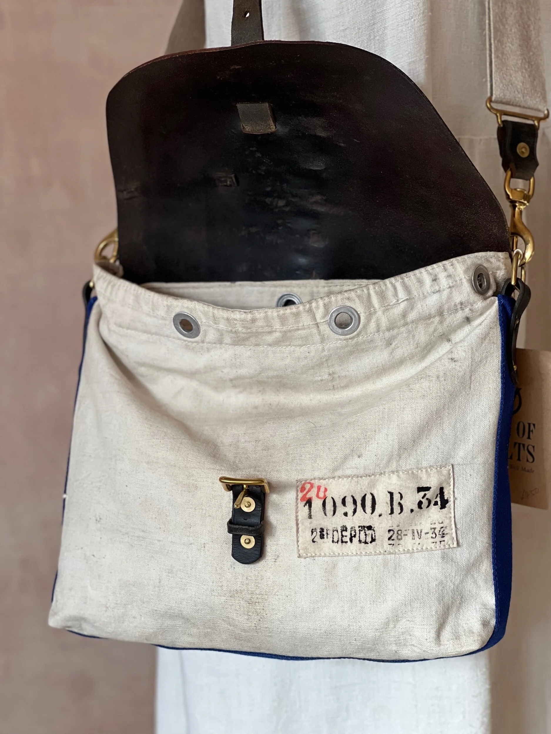 Rag of Colts repurposed vintage canvas satchel bag