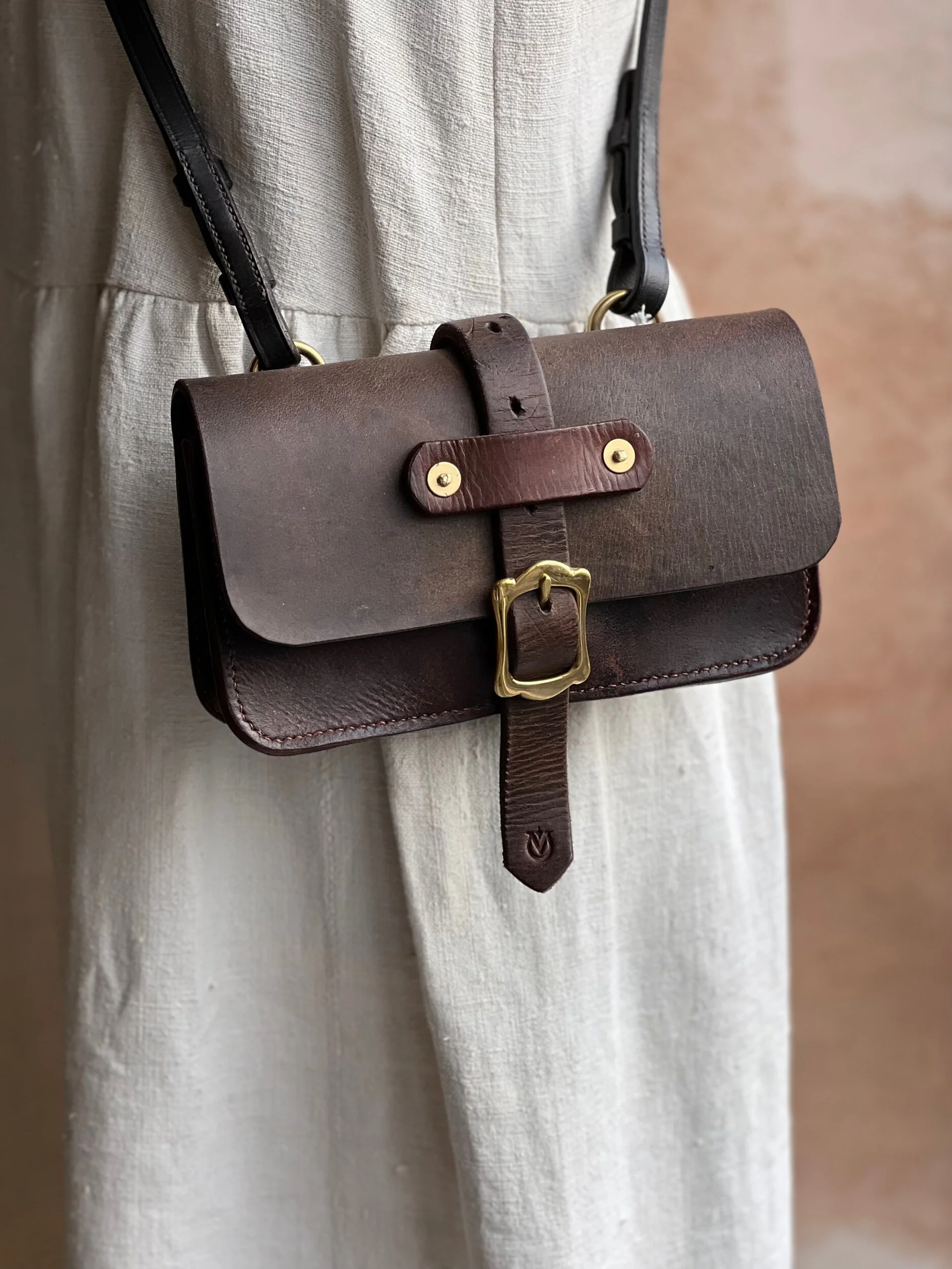 rag of colts handmade repurposed saddle leather hand bag hand stitched saddle stitched leather bag handbag