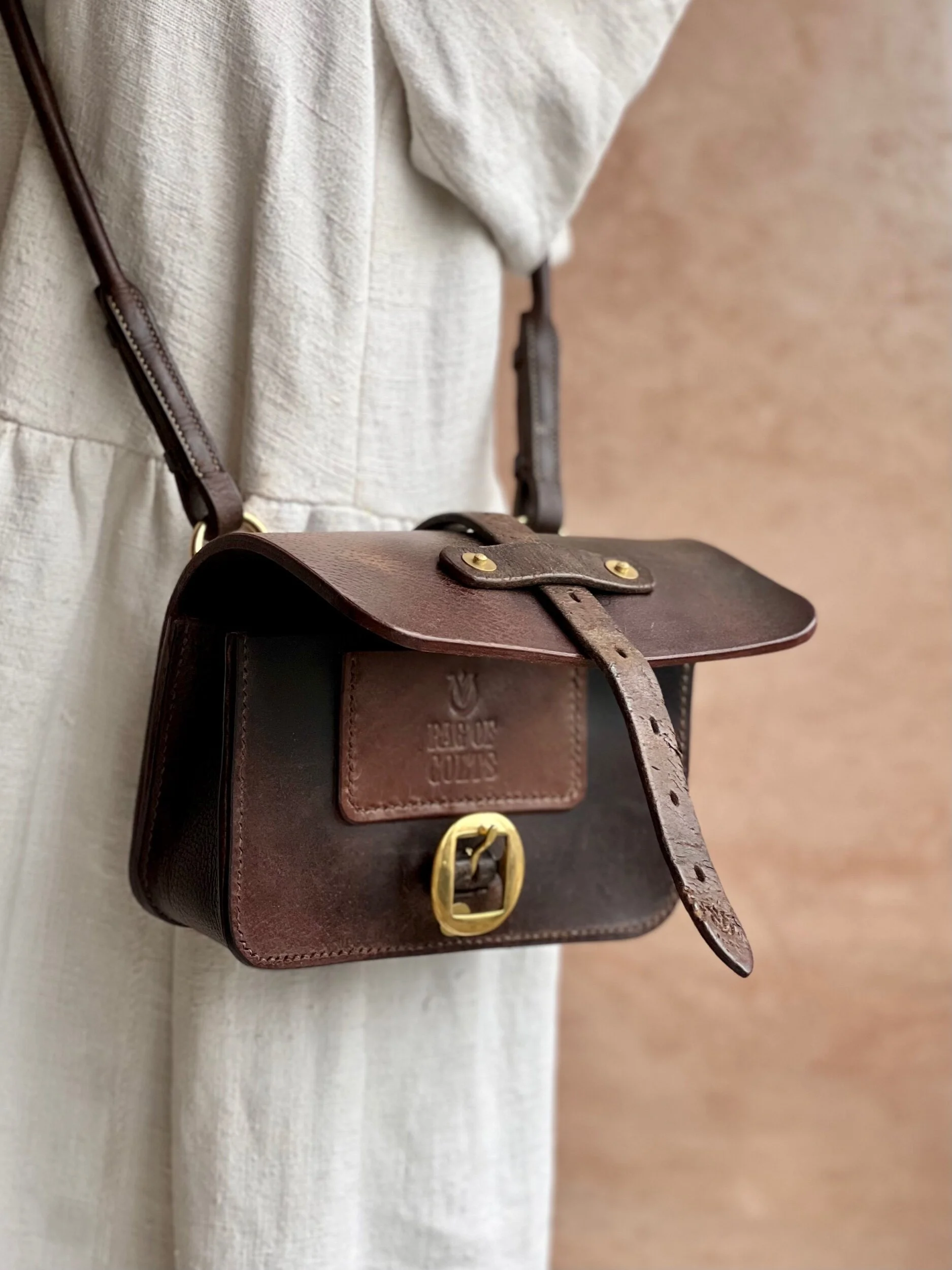 rag of colts handmade repurposed leather hand stitched handbag beltbag love