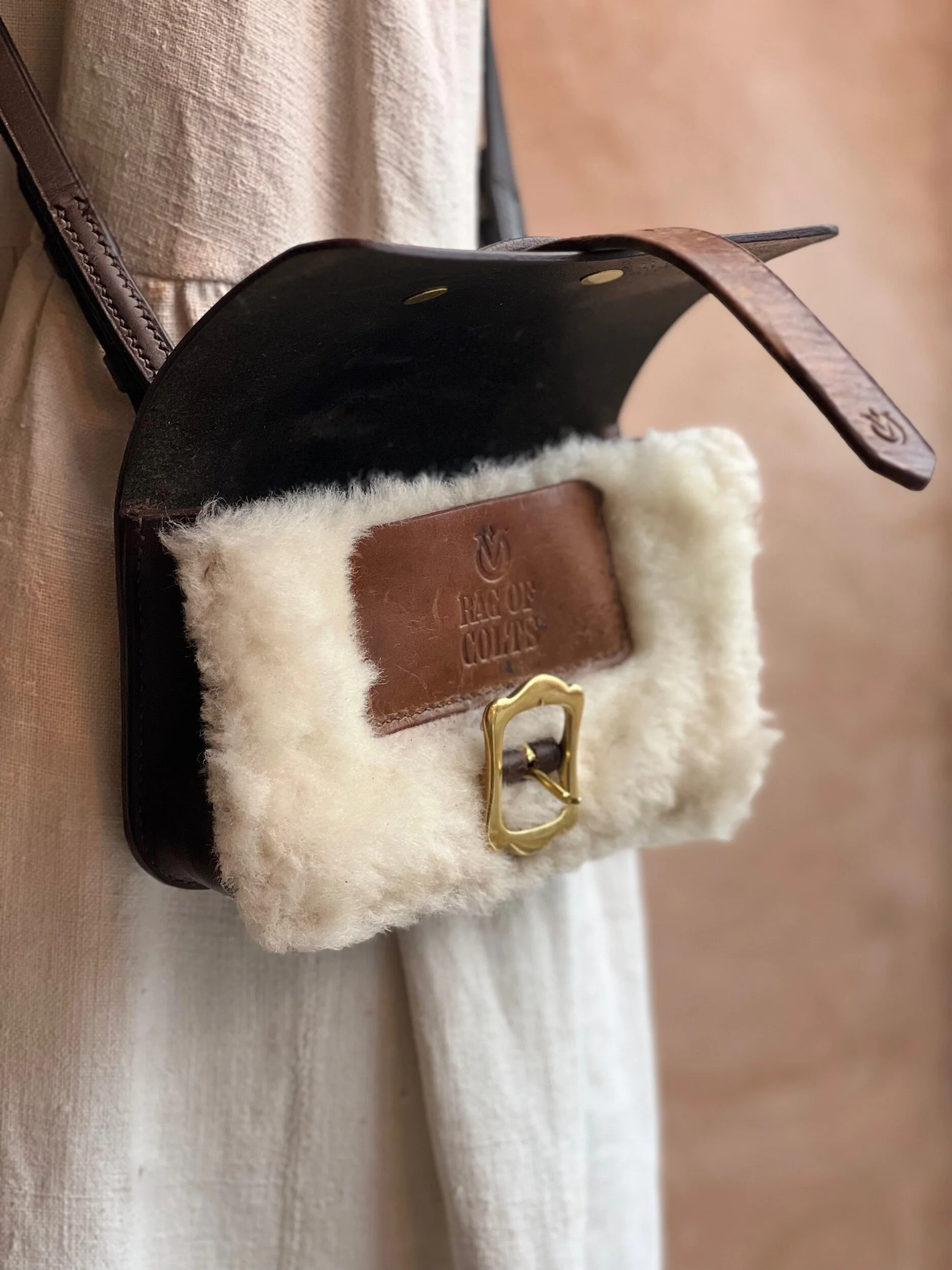 rag of colts handmade handstitched repurposed vintage leather bag