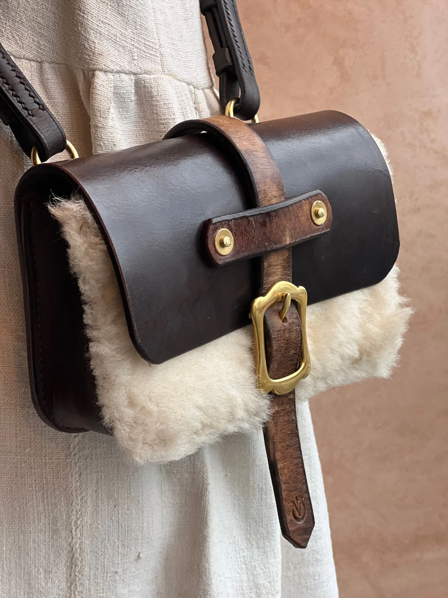 rag of colts handmade handstitched repurposed vintage leather bag