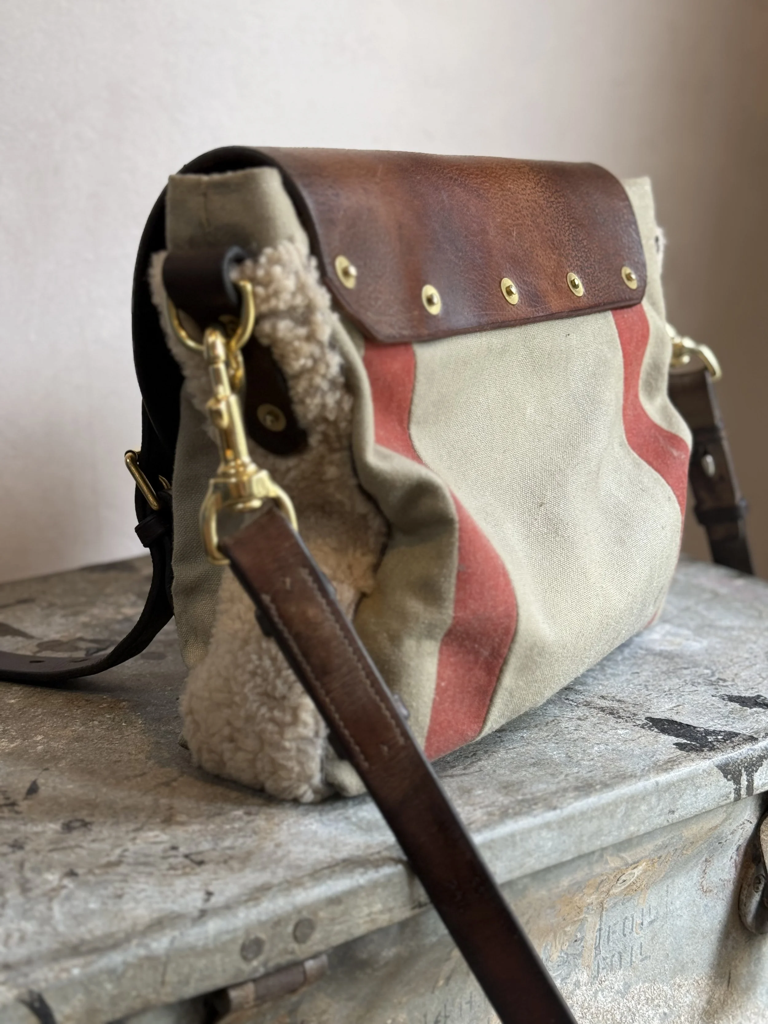 Rag of Colts canvas handmade messenger bag