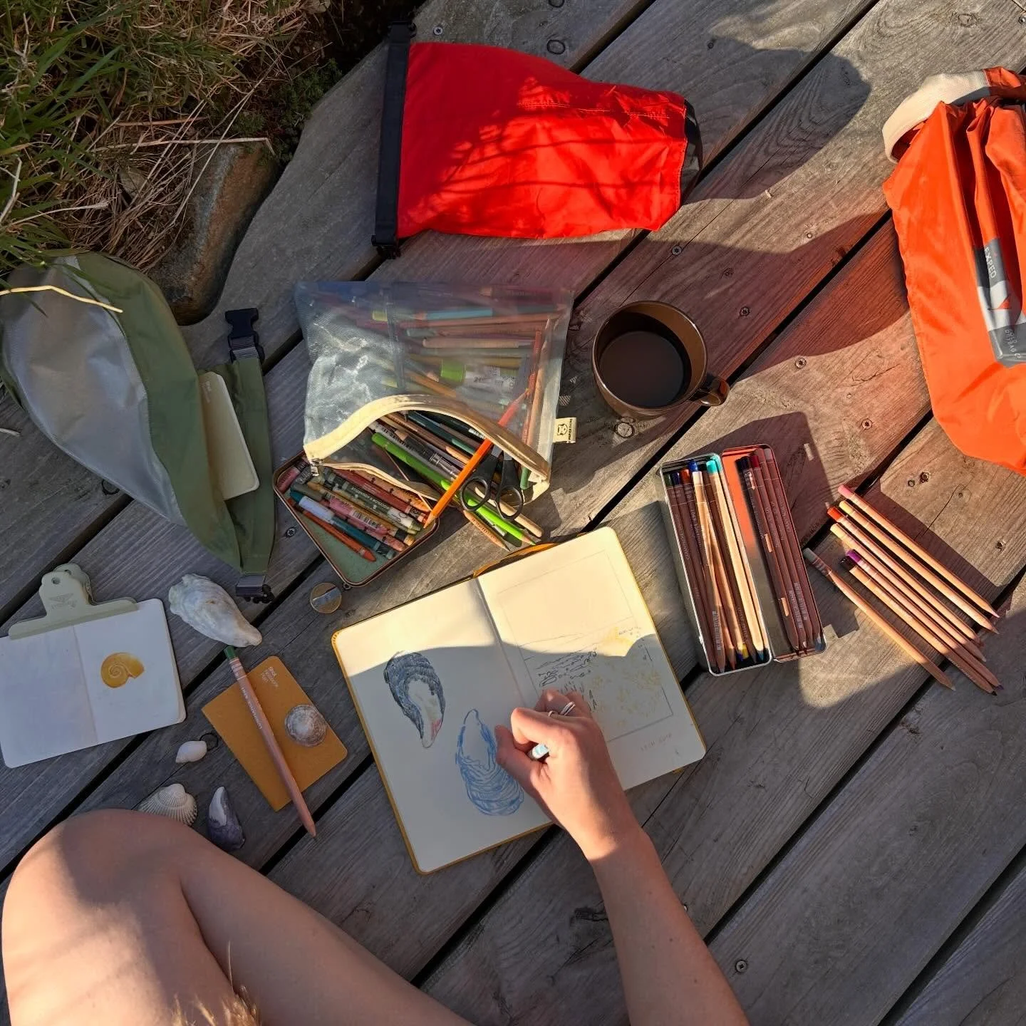 A day of beach combing and sketching on the Isle of Mull