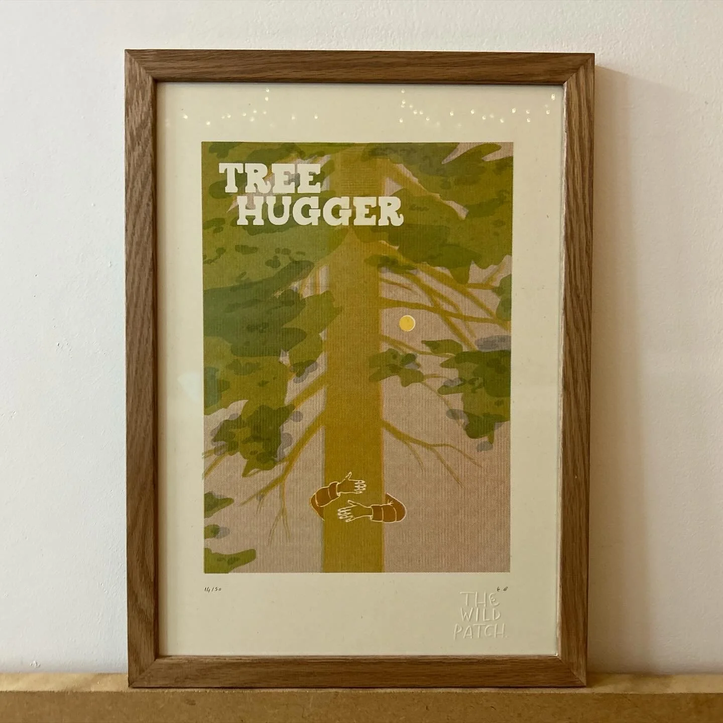 Tree Hugger riso print