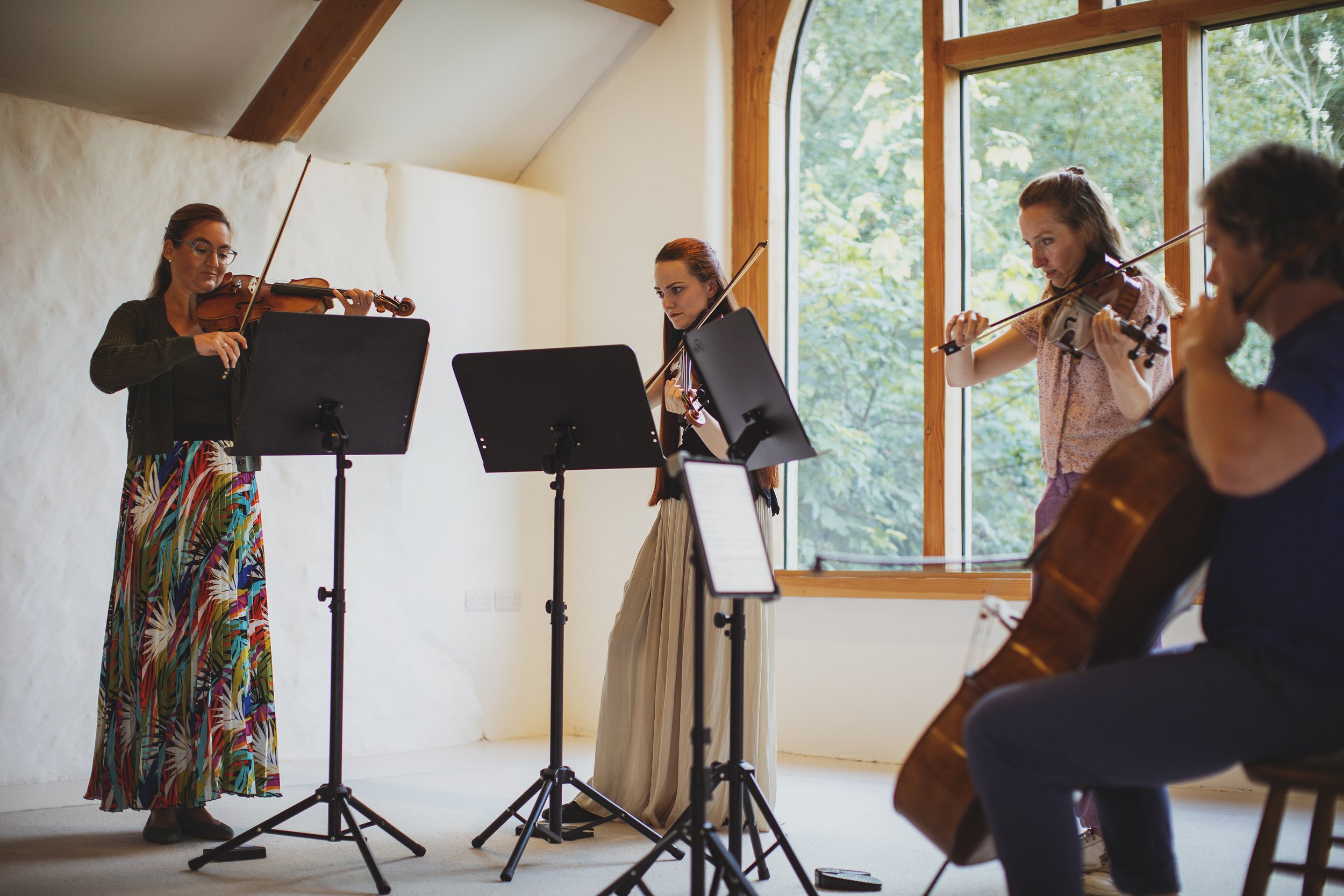 Lisa Obert violin, Kasia Ziminska Violin, Patricia Reinoso Viola, Daniel Davies Cello
