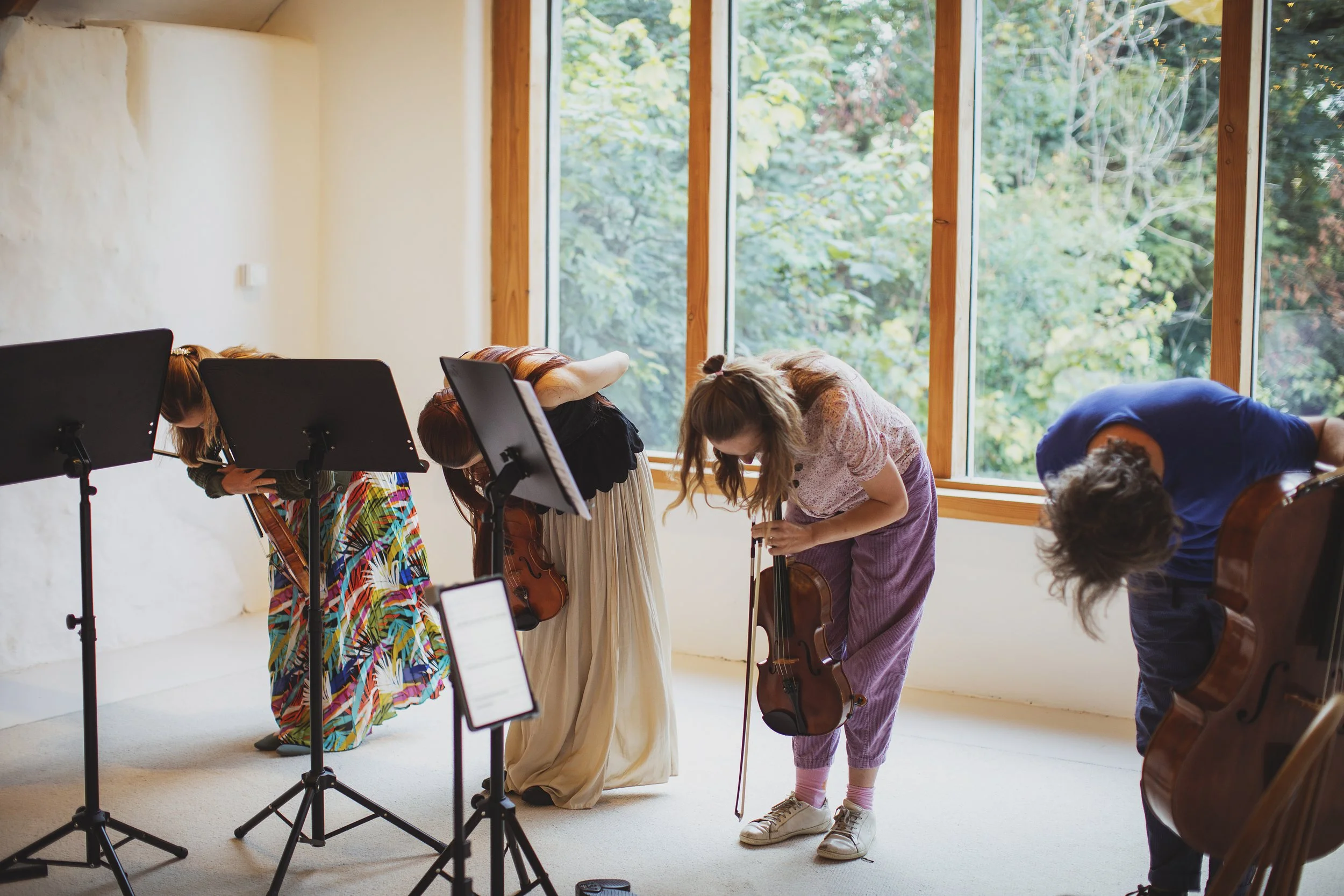 Lisa Obert Violin, Kasia Ziminska Violin, Patricia Ramirez Reinoso Viola, Daniel Davies Cello... Music at Nantwen