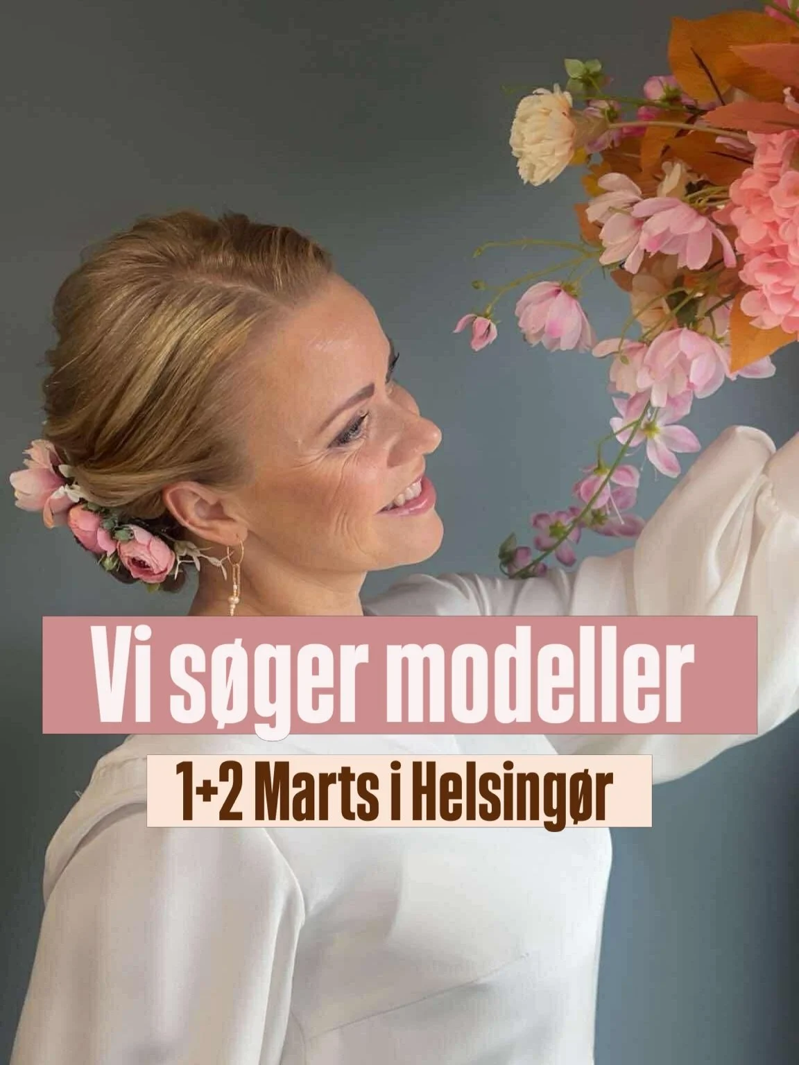 Vi mangler 2 modeller til vores certificering i Helsing&oslash;r 

S&Oslash;NDAG 1/3 kl 10-14 
MANDAG  2/3 kl 10-15/15:30 

Kunne det v&aelig;re noget for dig eller &eacute;n du kender? 
Del gerne og hj&aelig;lp os med at finde de 2 modeller