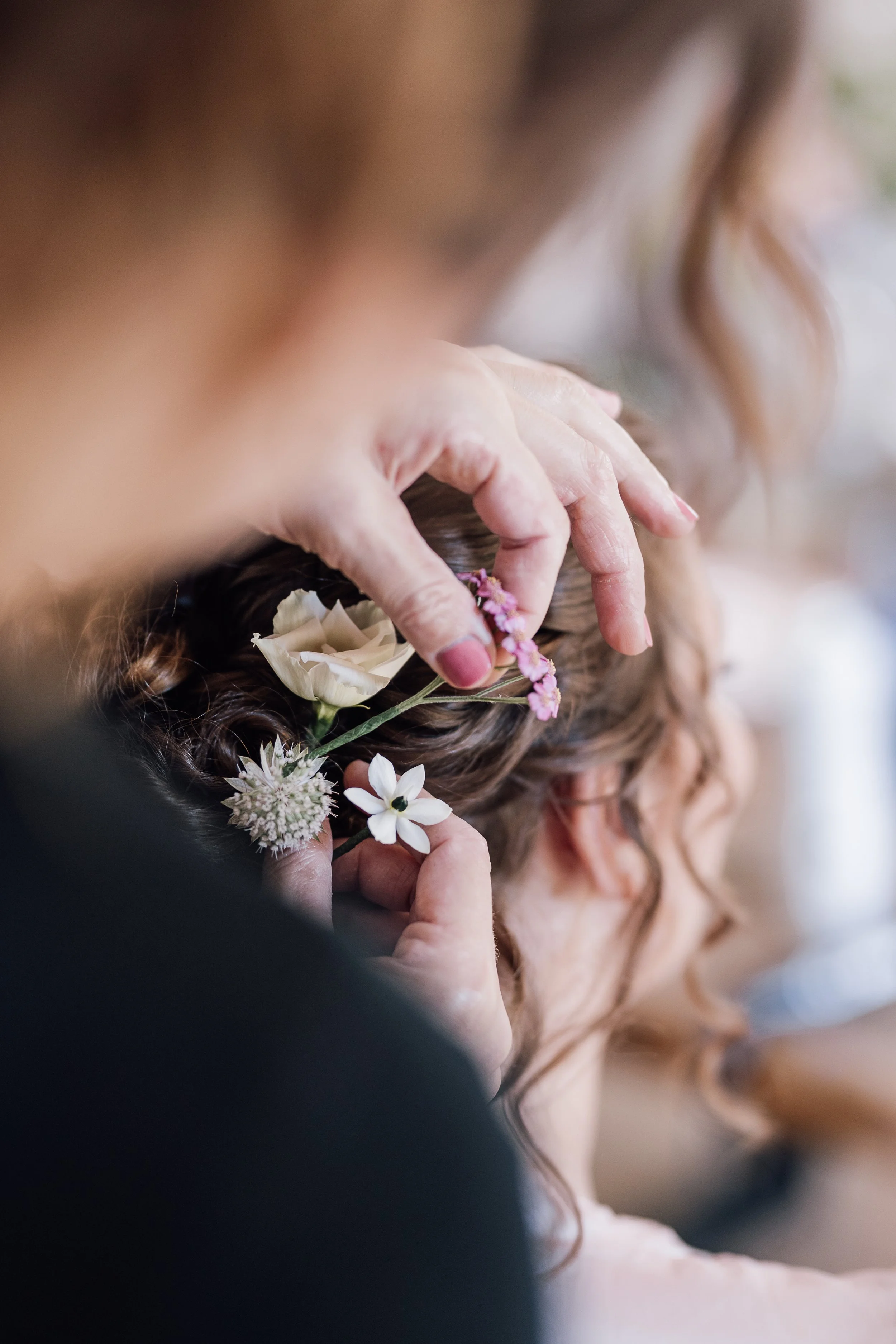 bryllups osætning med blomster 